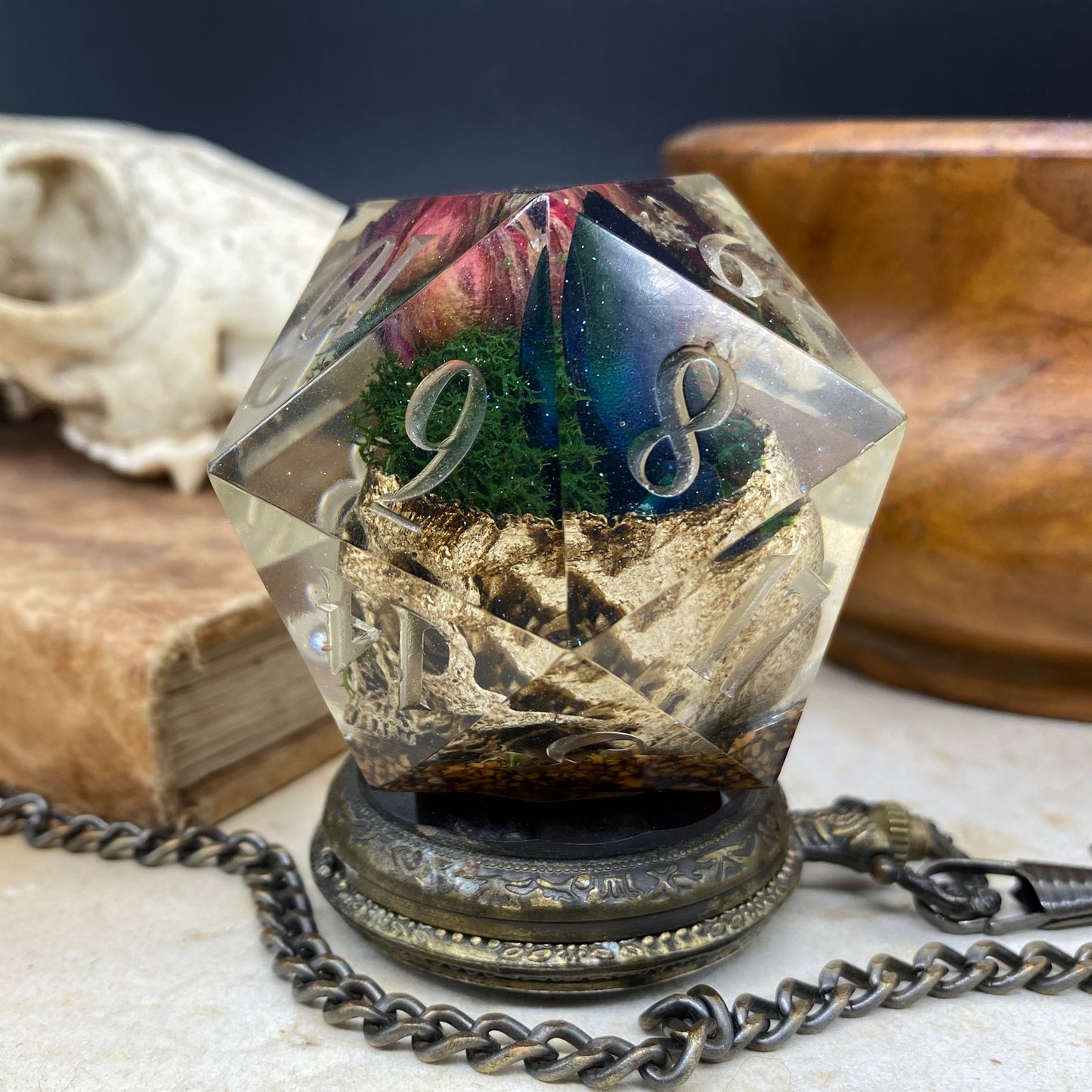 Floral Skull - Enid Goliath D20