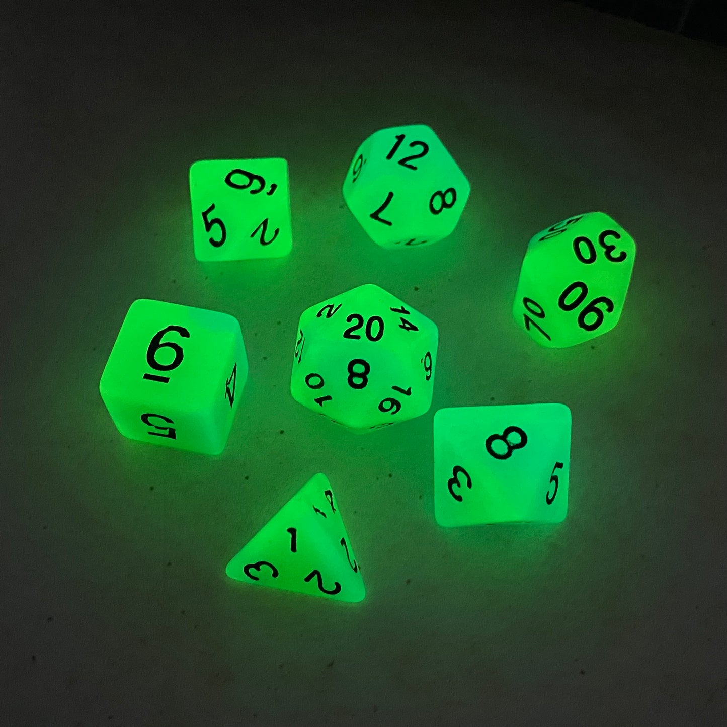 Blue Green Glow in the Dark