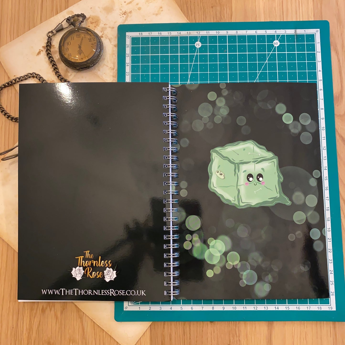 Gelatinous Cube Wire Bound A5 Notebook