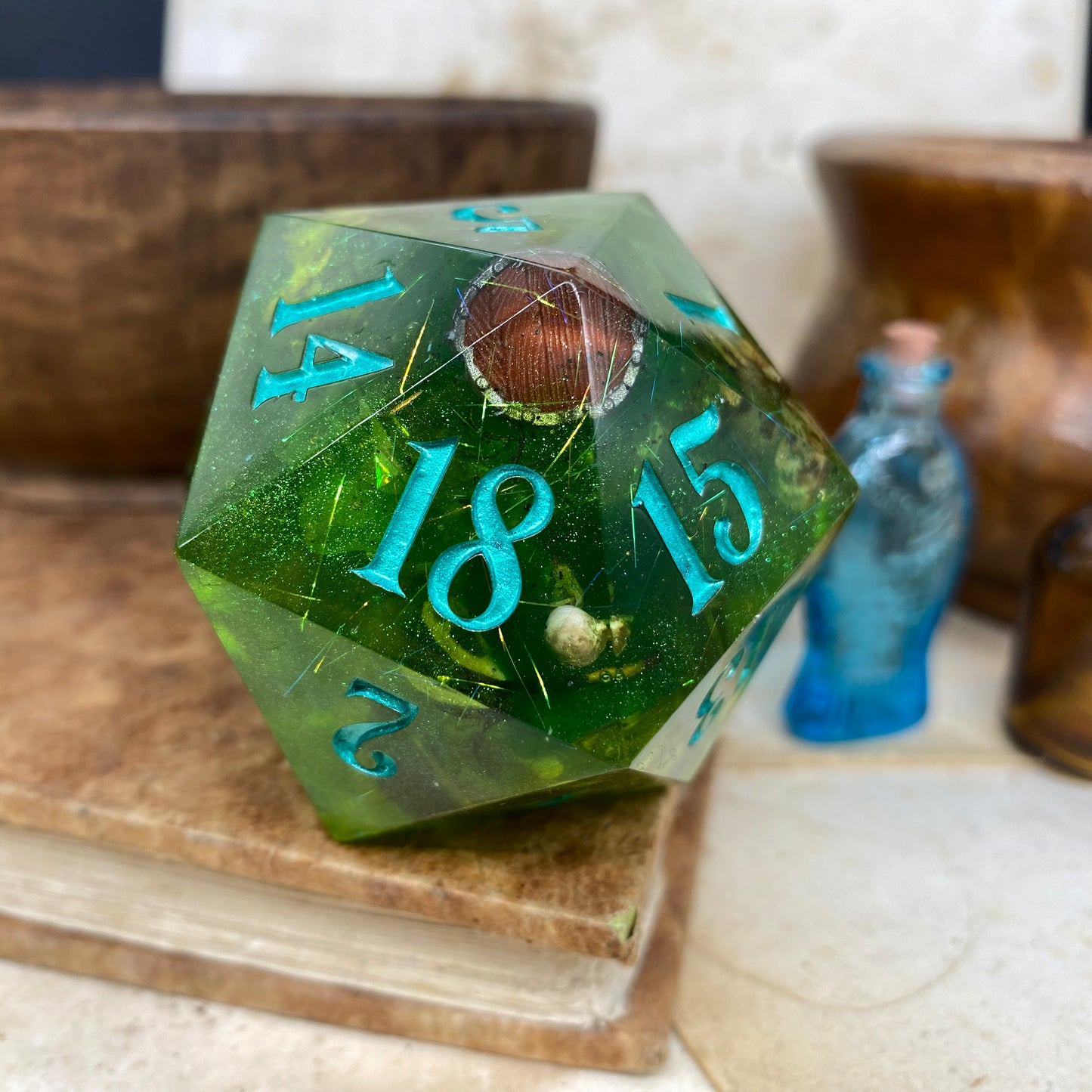 Gelatinous 'Cube' Consumption: Goliath D20 (50mm)