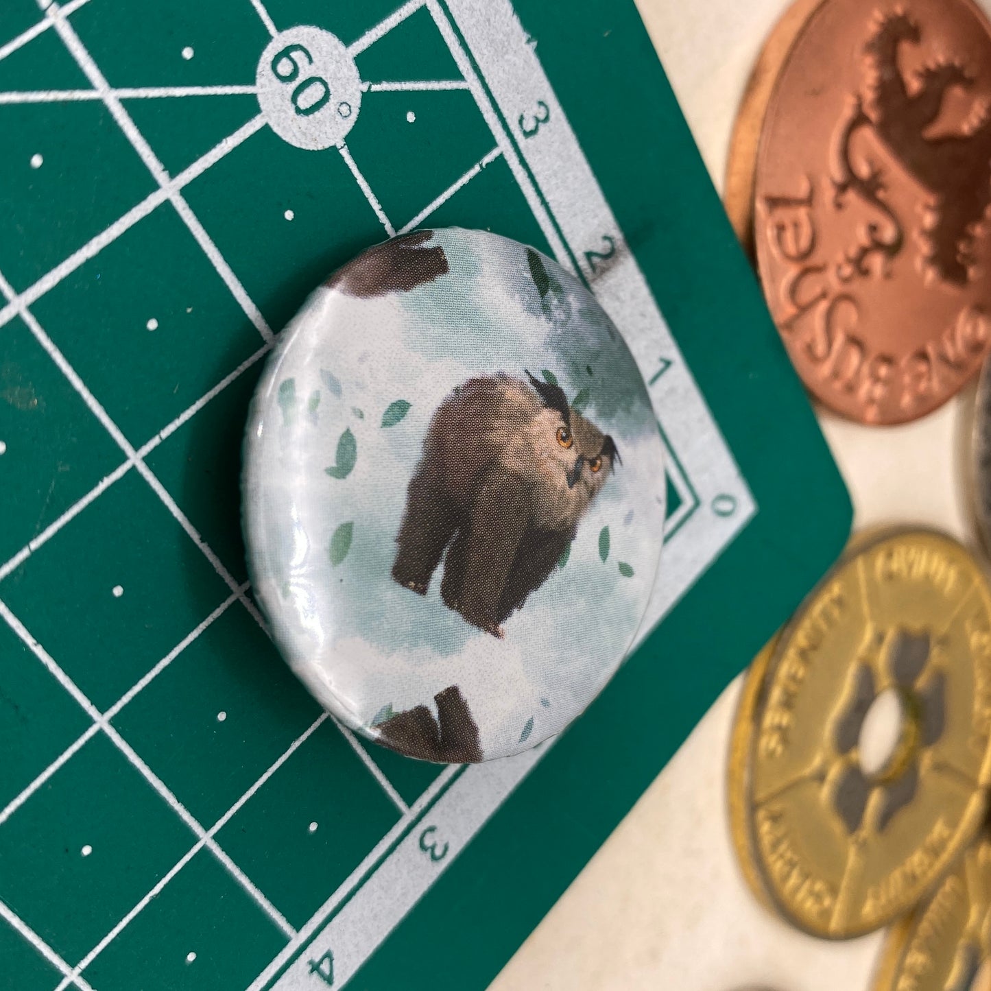 Owlbear Button Badge