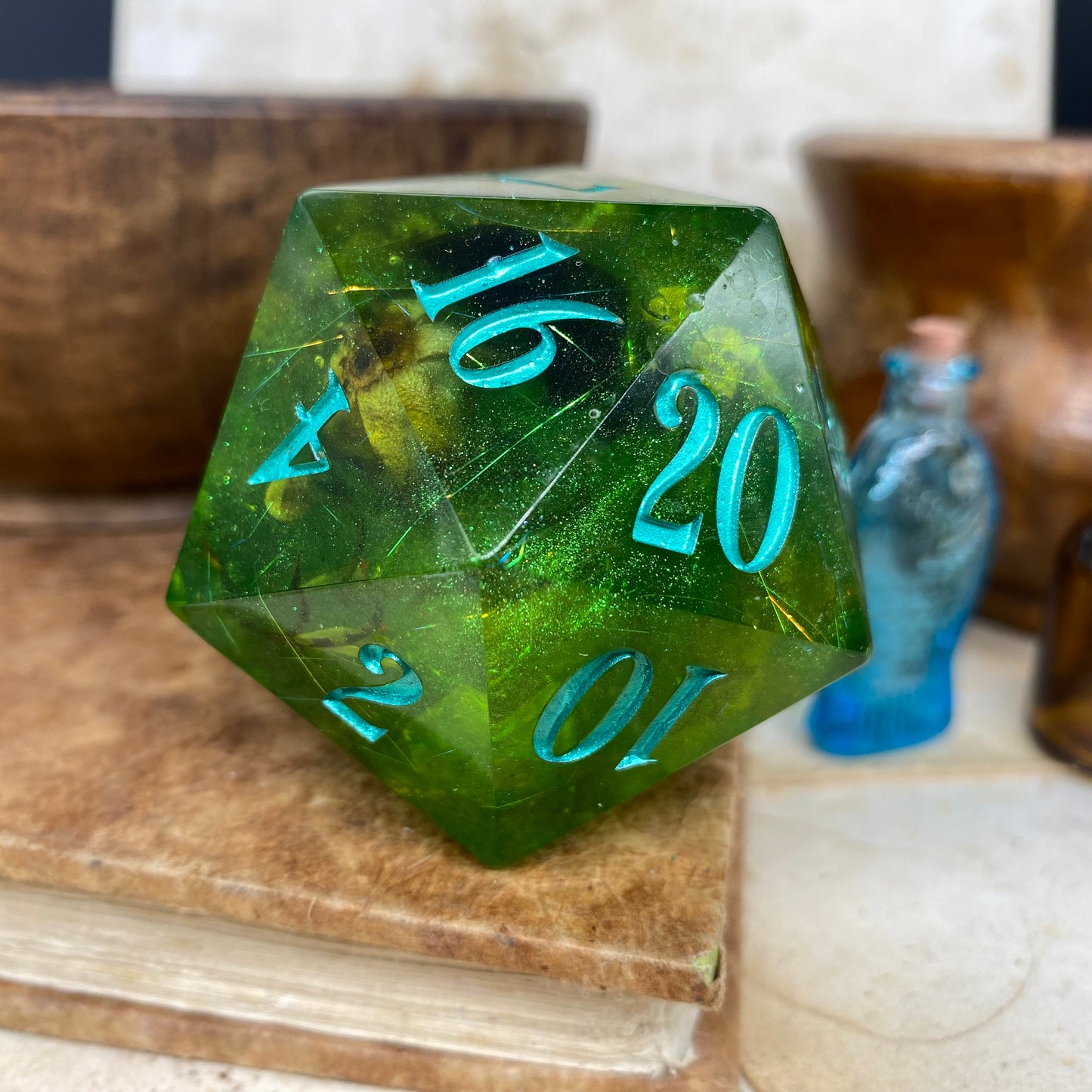 Gelatinous 'Cube' Consumption: Goliath D20 (50mm)