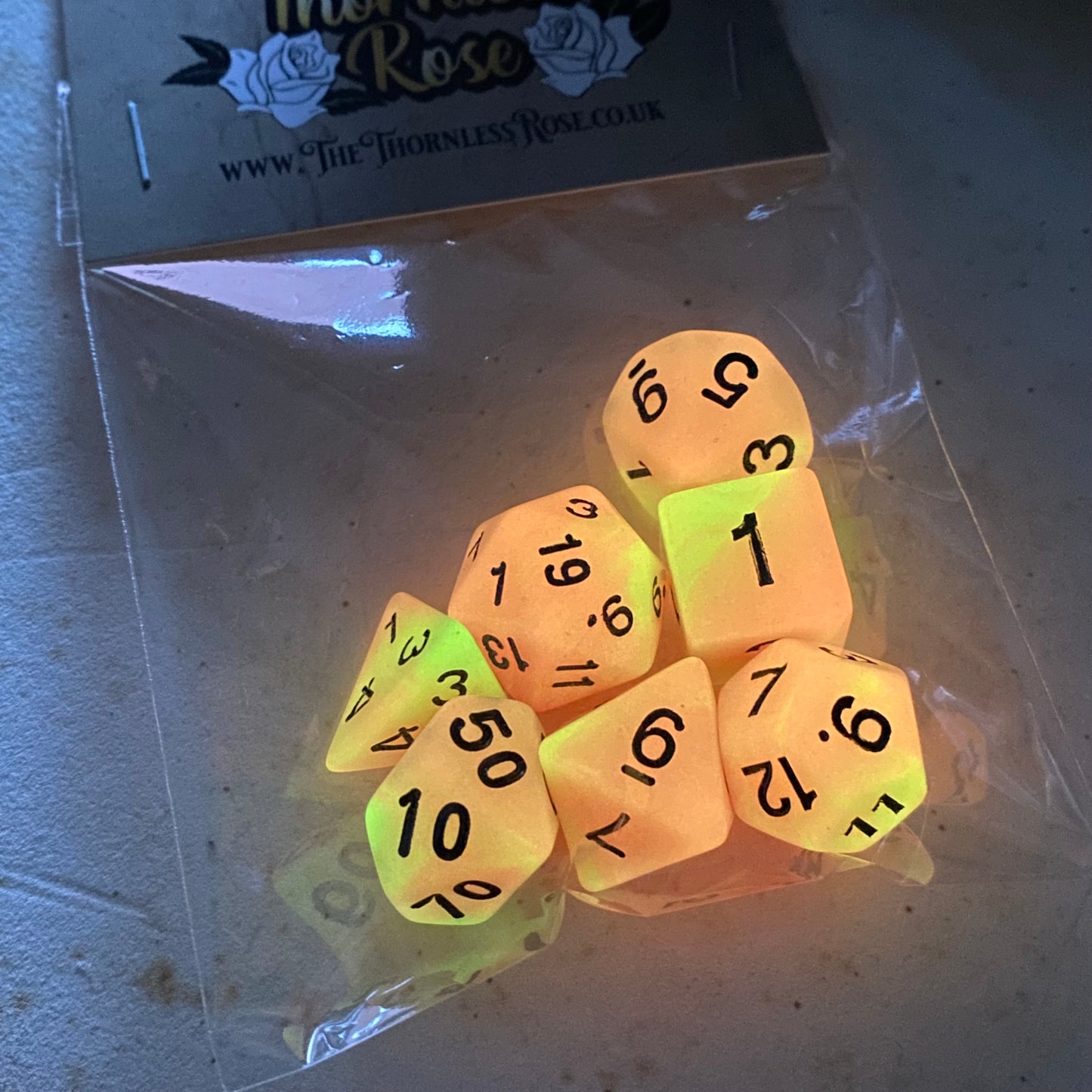 Orange Yellow Glow in the Dark