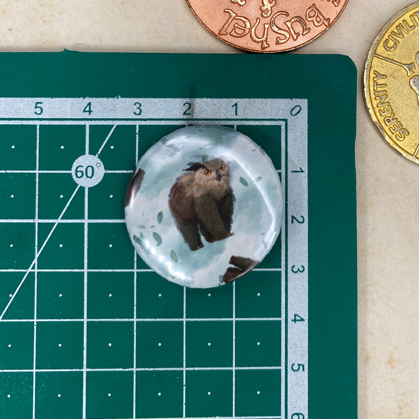 Owlbear Button Badge