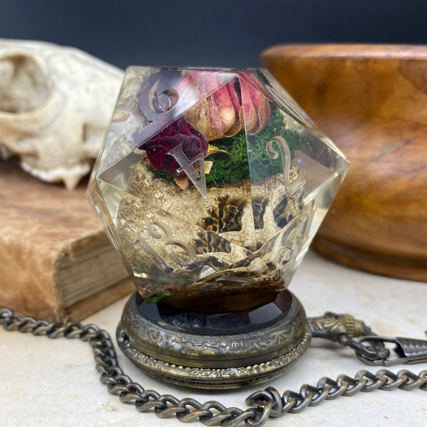 Floral Skull - Enid Goliath D20