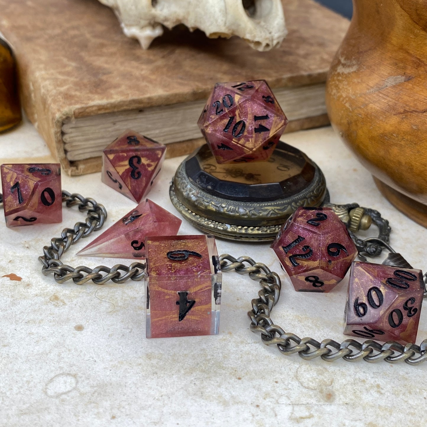 Rose gold marble 7 Piece Set