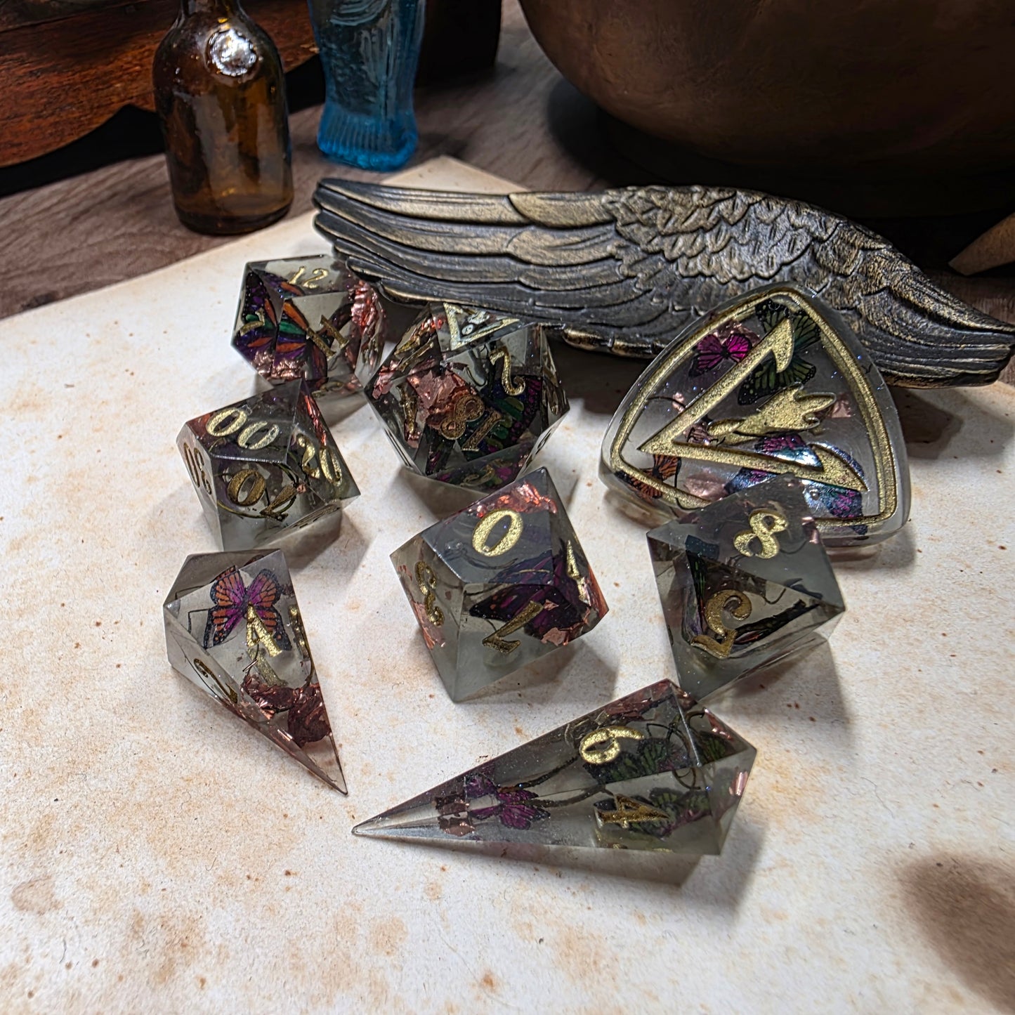 Midnight Butterfly Garden 8 Piece Set (Glows in the Dark)