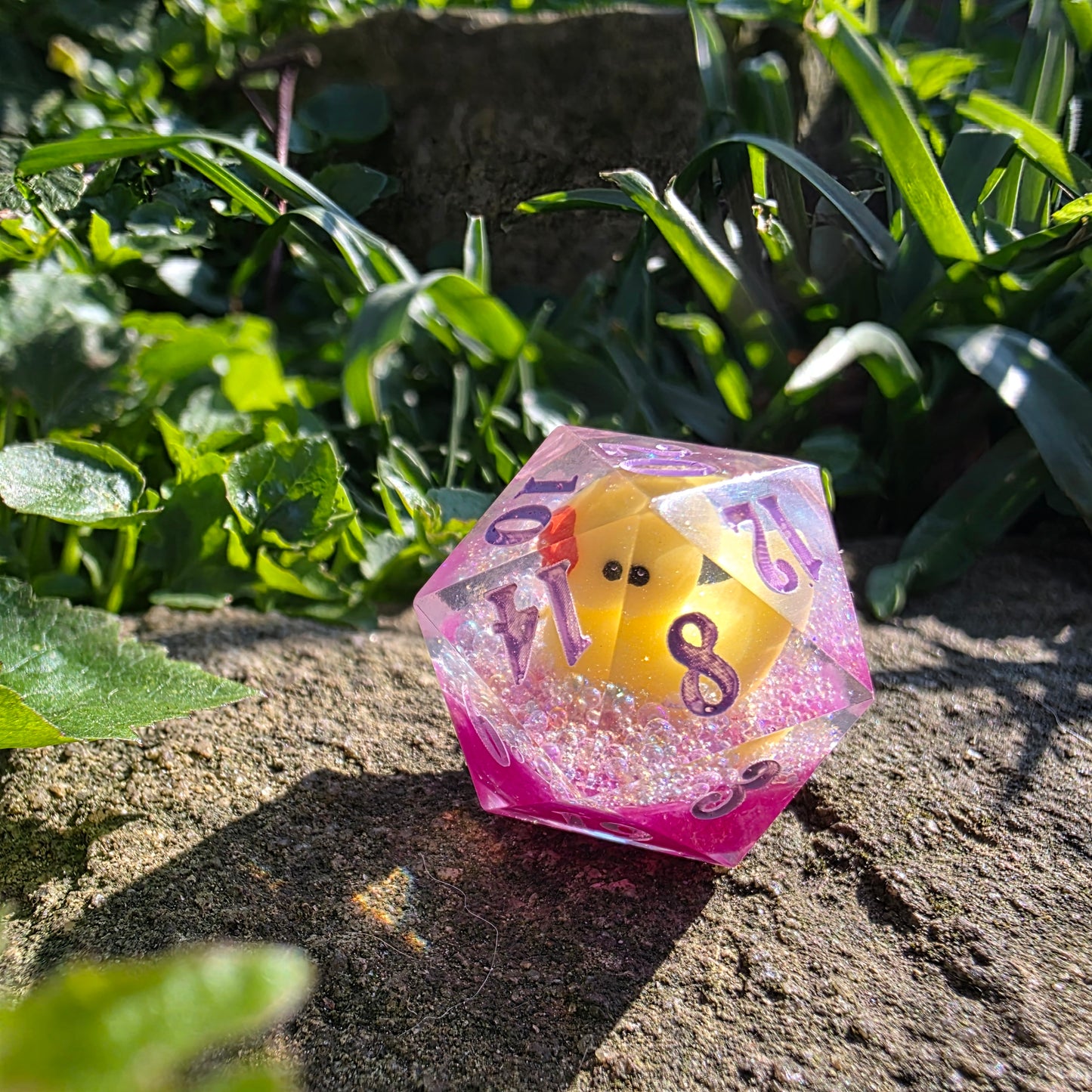 Bath Time Duck 30mm Chonk D20: Pink Water
