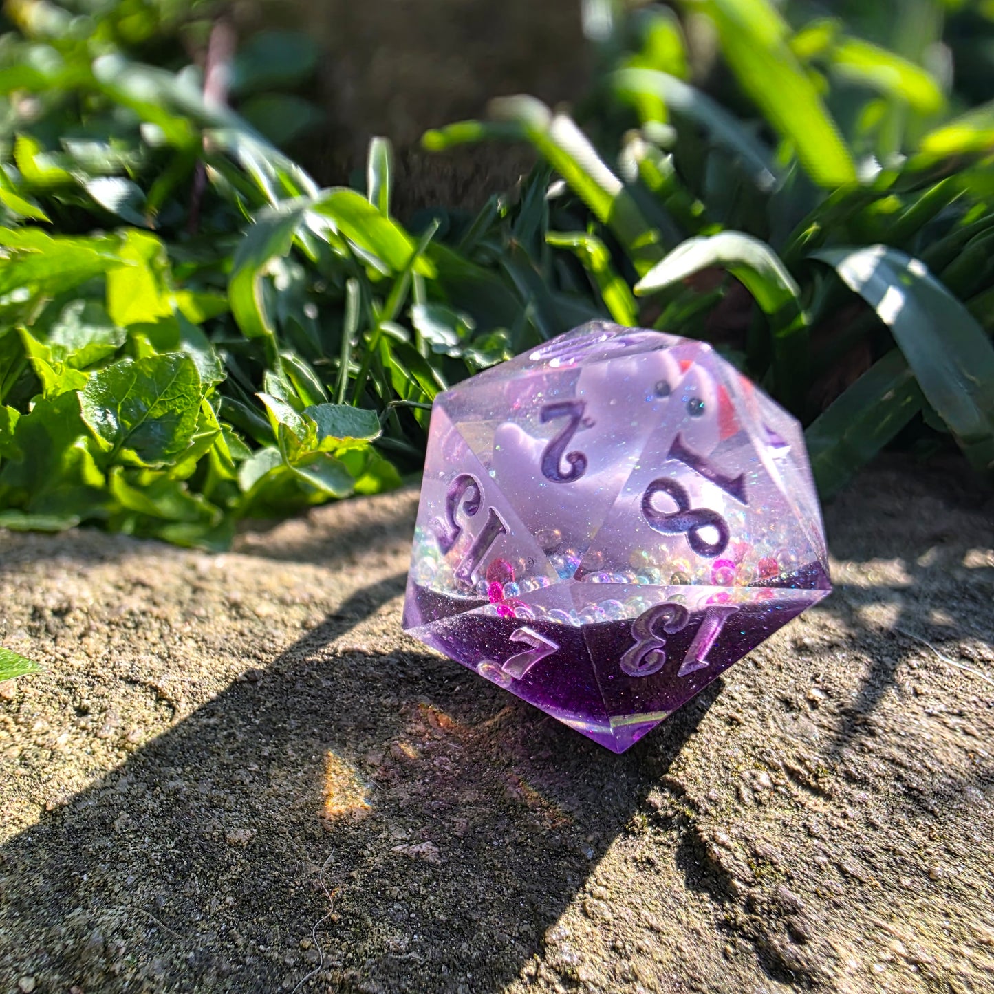 Bath Time Duck 30mm Chonk D20: Purple Water