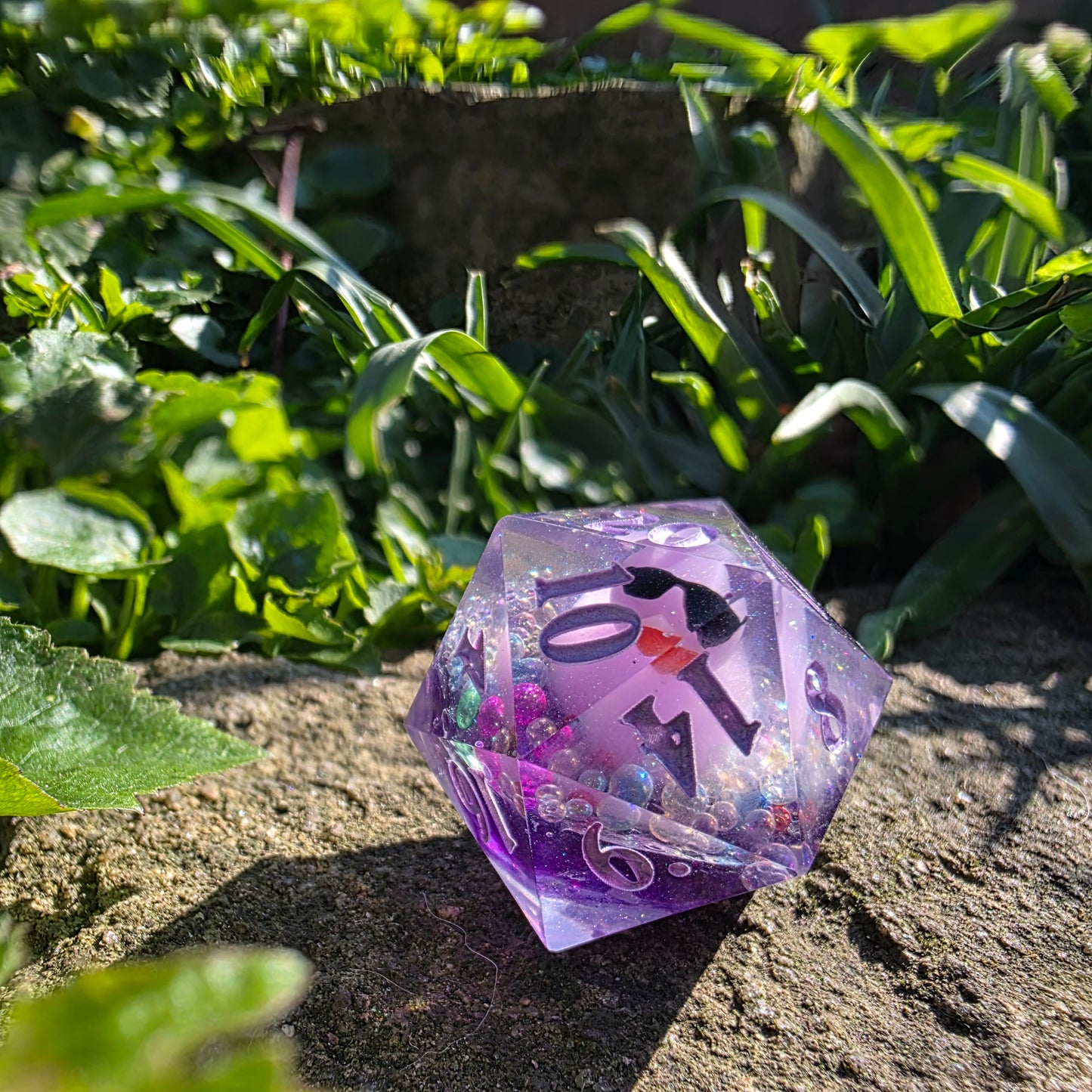 Bath Time Duck 30mm Chonk D20: Purple Water