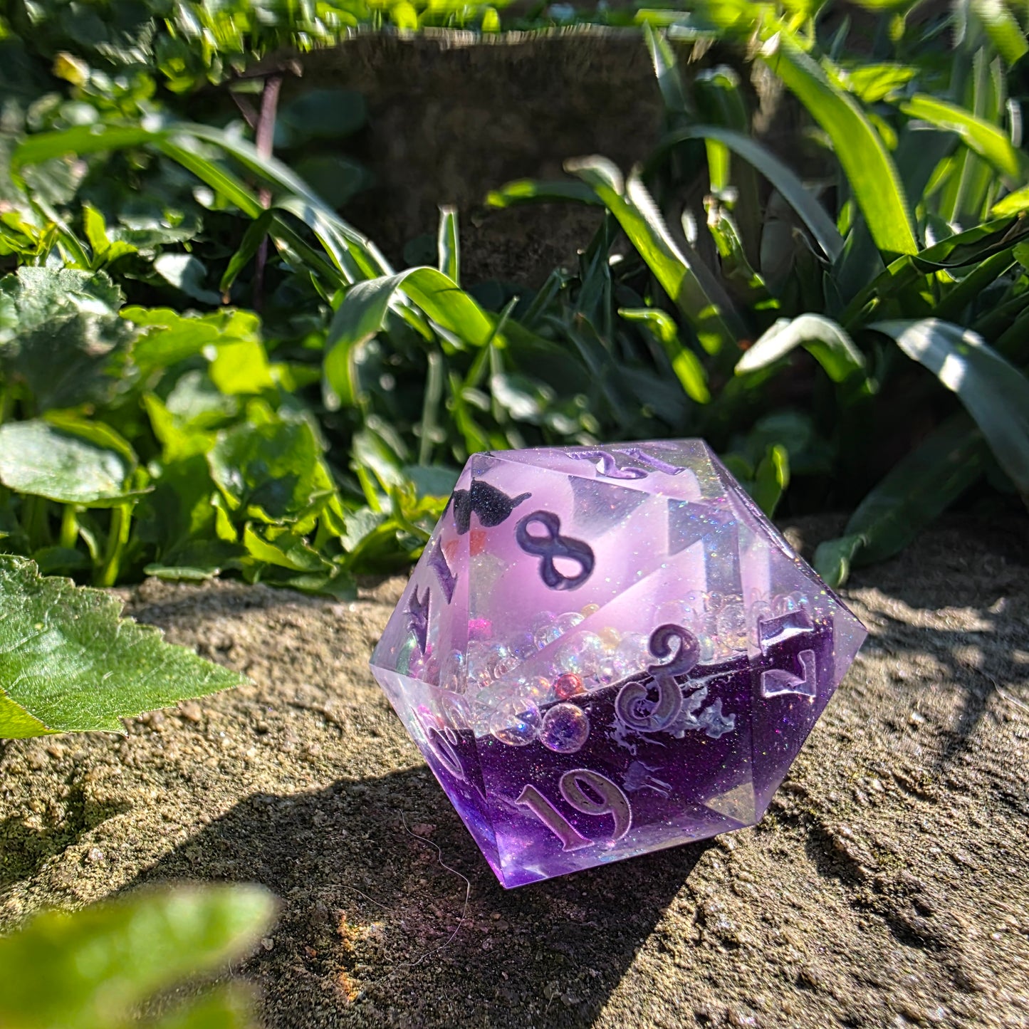 Bath Time Duck 30mm Chonk D20: Purple Water