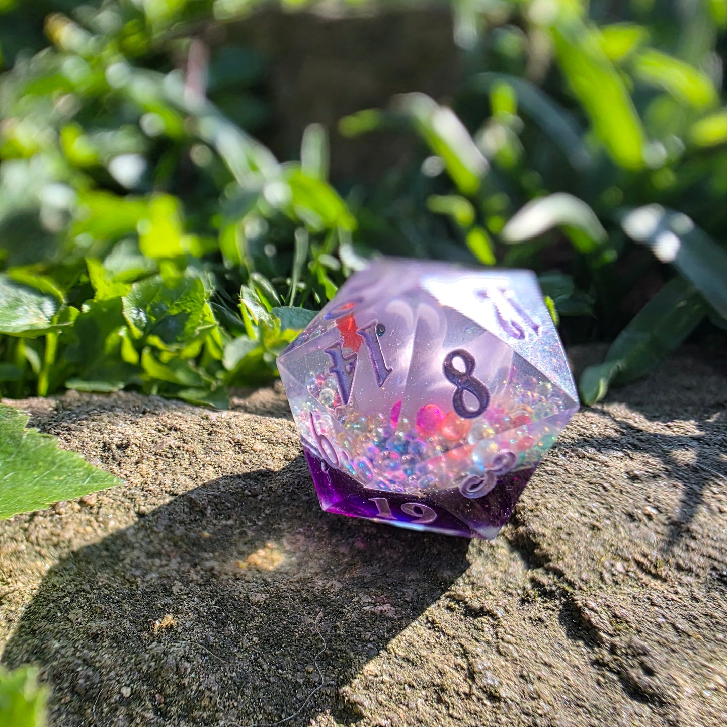 Bath Time Duck 30mm Chonk D20: Purple Water