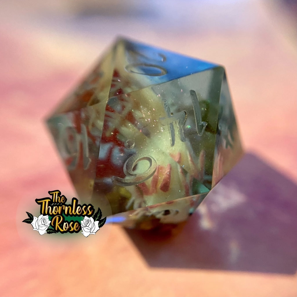 Axolotl D20 Handmade Dice