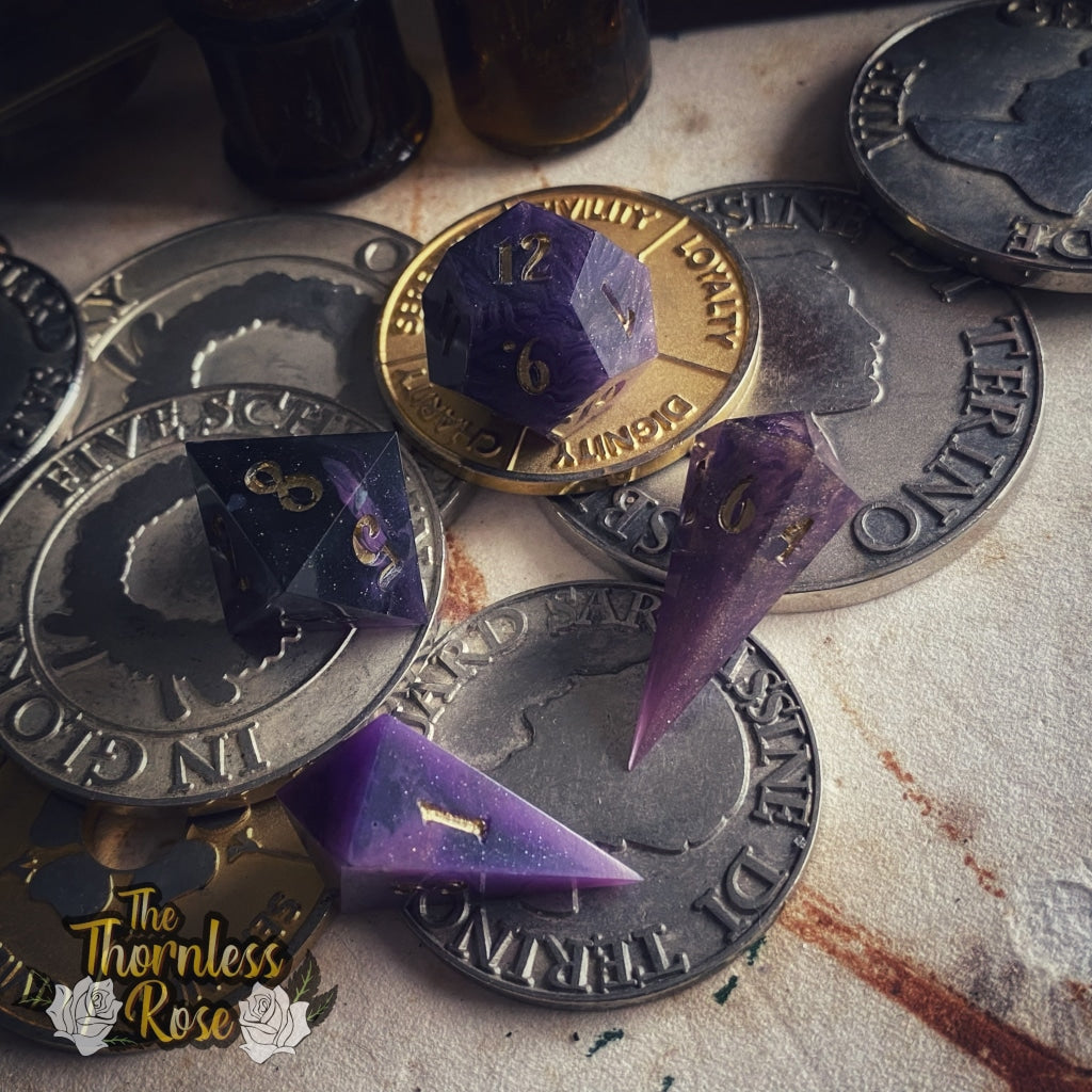 Empire Of Stars 8 Piece Set Handmade Dice