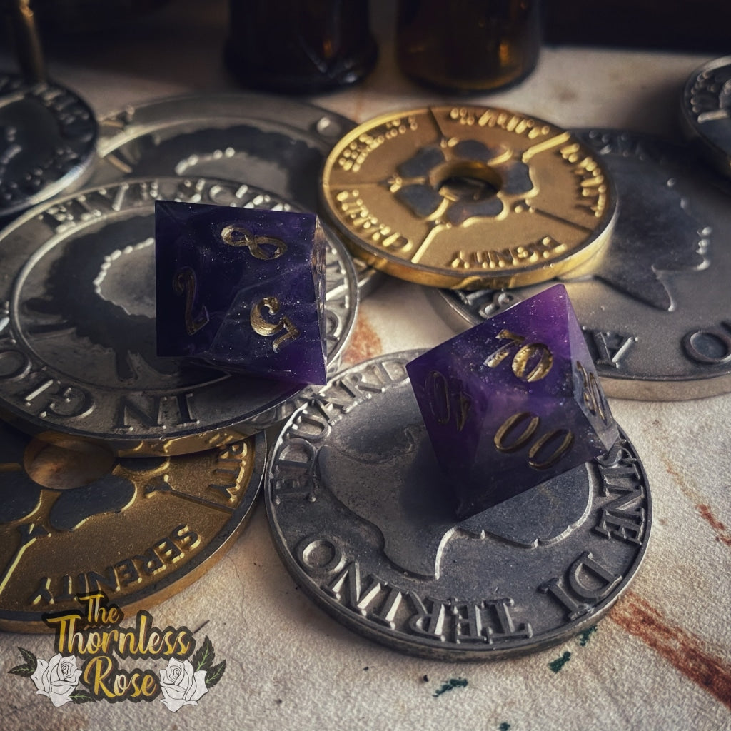 Empire Of Stars 8 Piece Set Handmade Dice