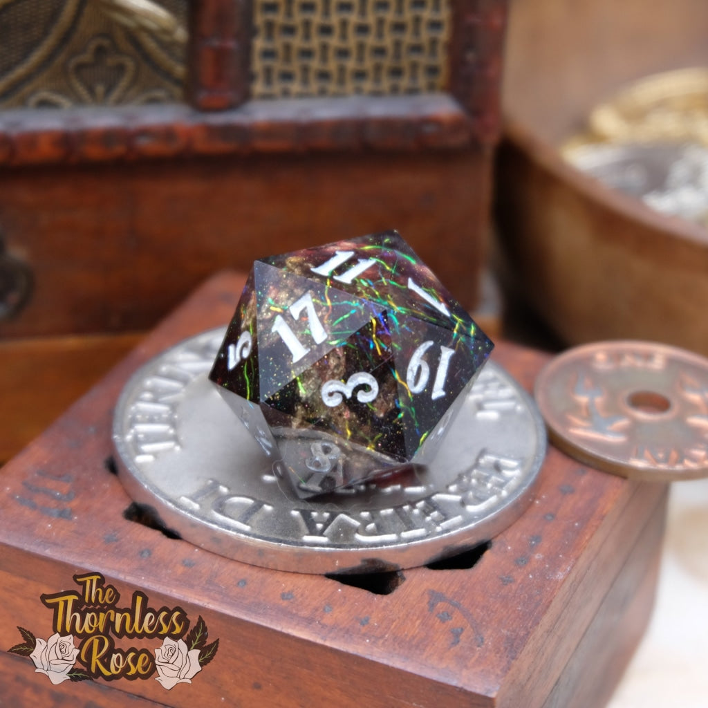 Firecracker 30Mm Chonk D20 Handmade Dice