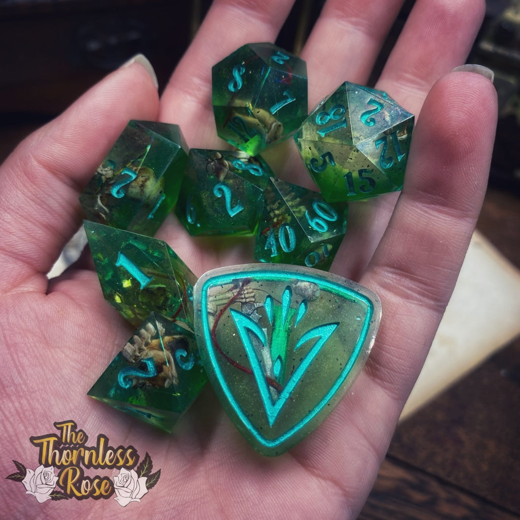 Gelatinous Polyhedrals (Set) Handmade Dice