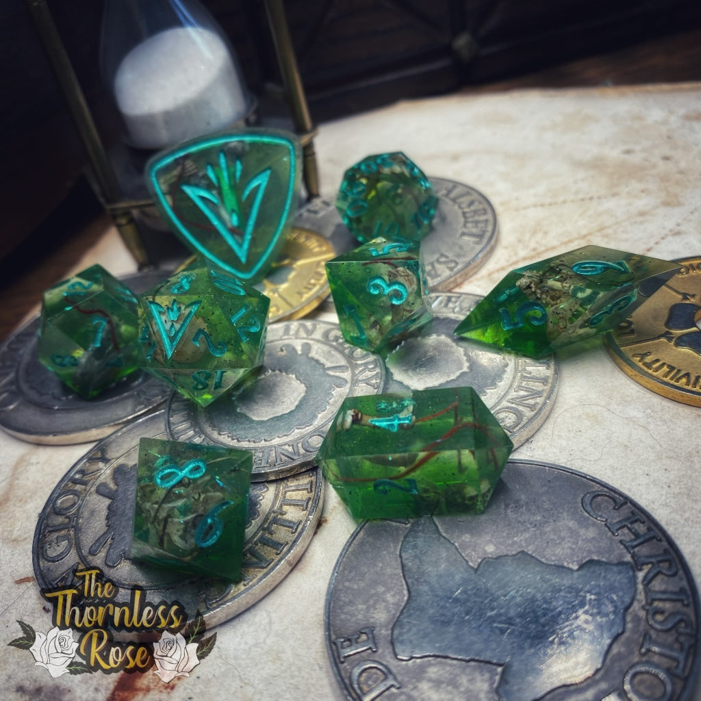 Gelatinous Polyhedrals (Set) Handmade Dice