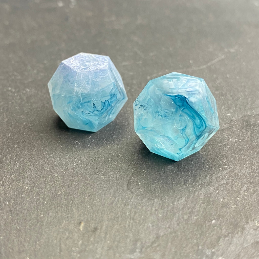 Glacial Storm D12 Handmade Dice