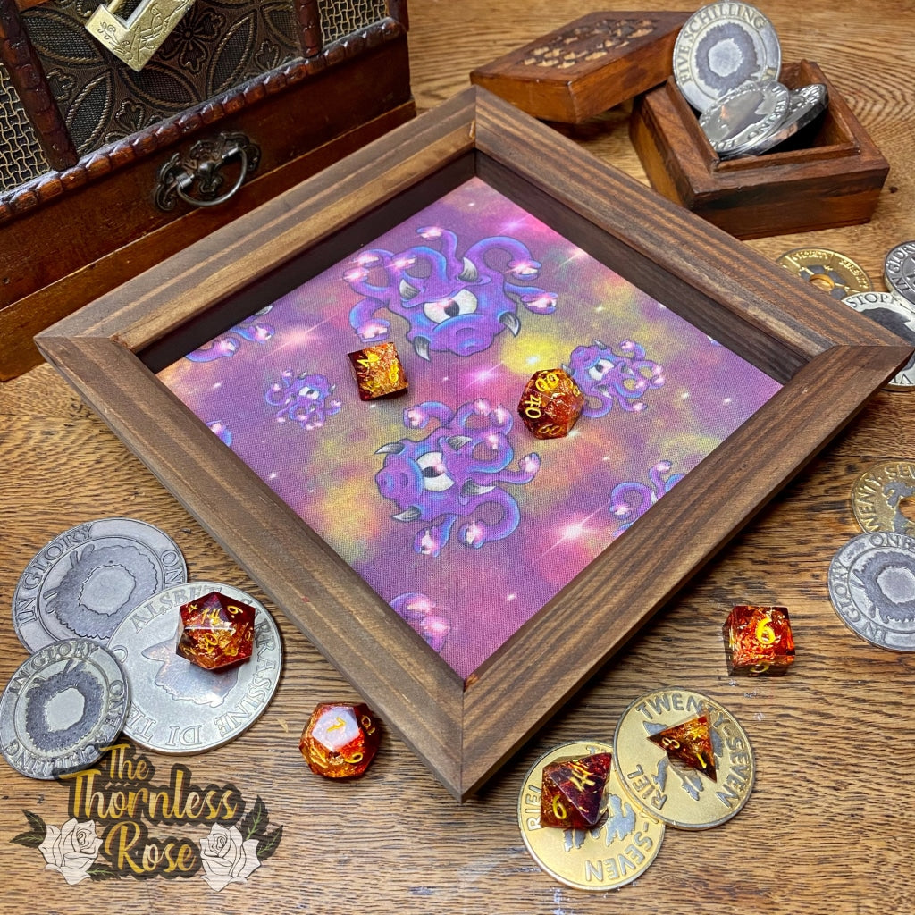 Grumpy Gavin Wood Dice Rolling Tray Wooden