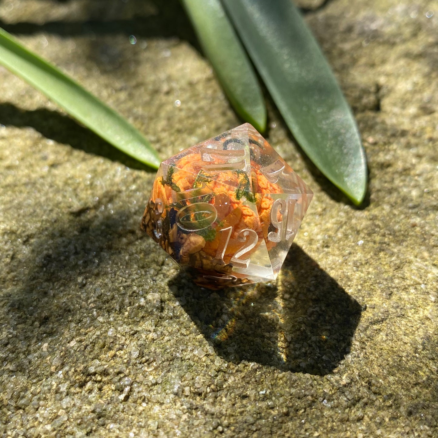 Cursed Pumpkin D20 - Orange