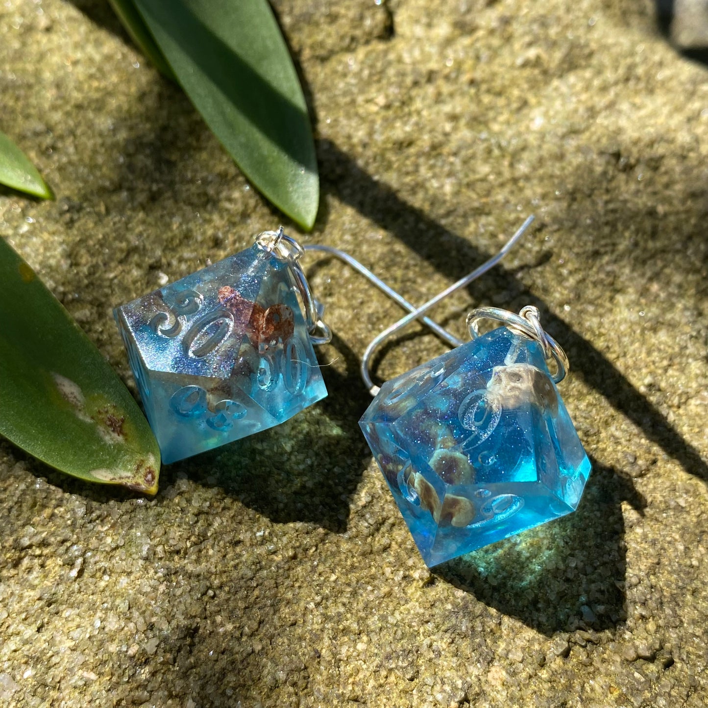 Frozen Bones D10/D% Earrings