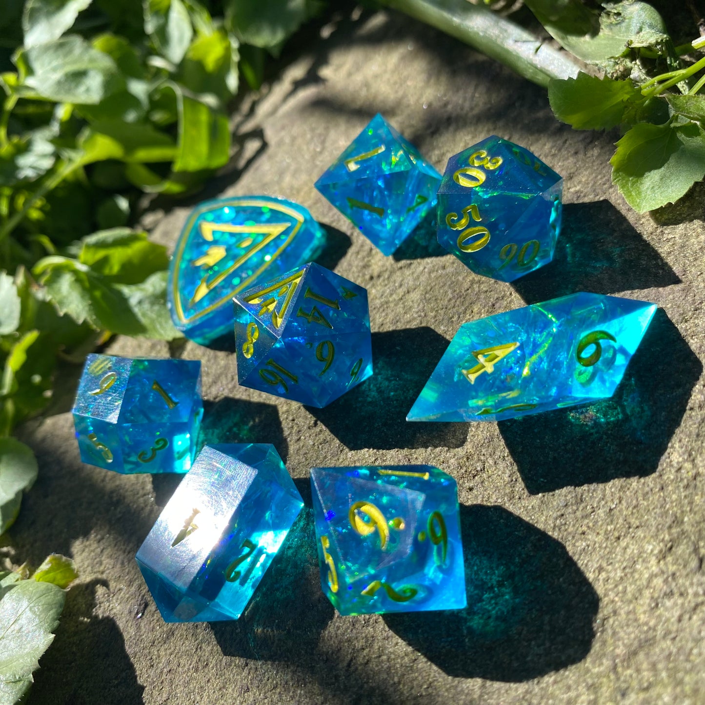 Blue Lime 8 Piece Set