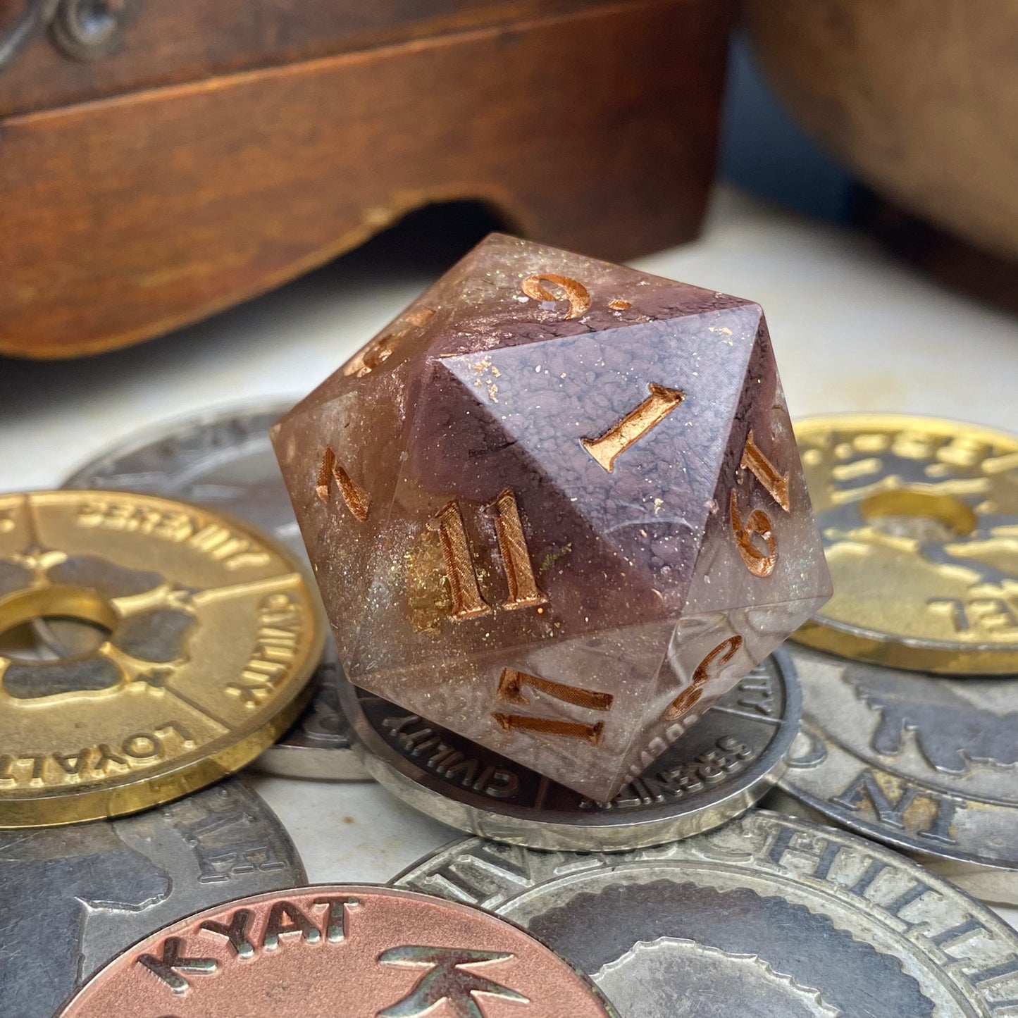 Mocha Latte 30mm Chonk D20