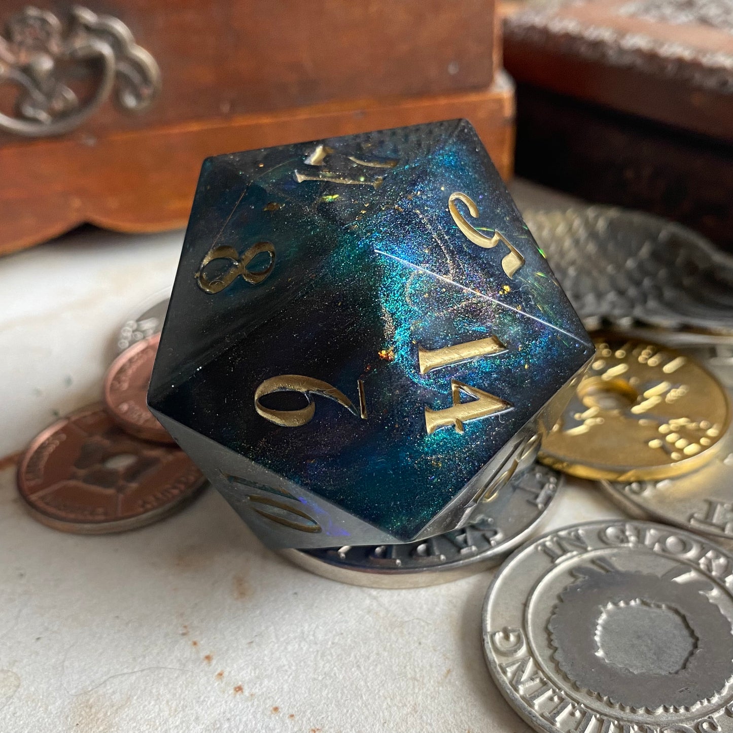 Blue Green Galactic: Goliath D20 (50mm)