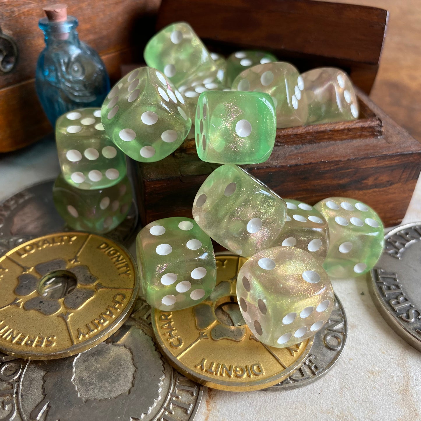 Spring Green D6 Pip