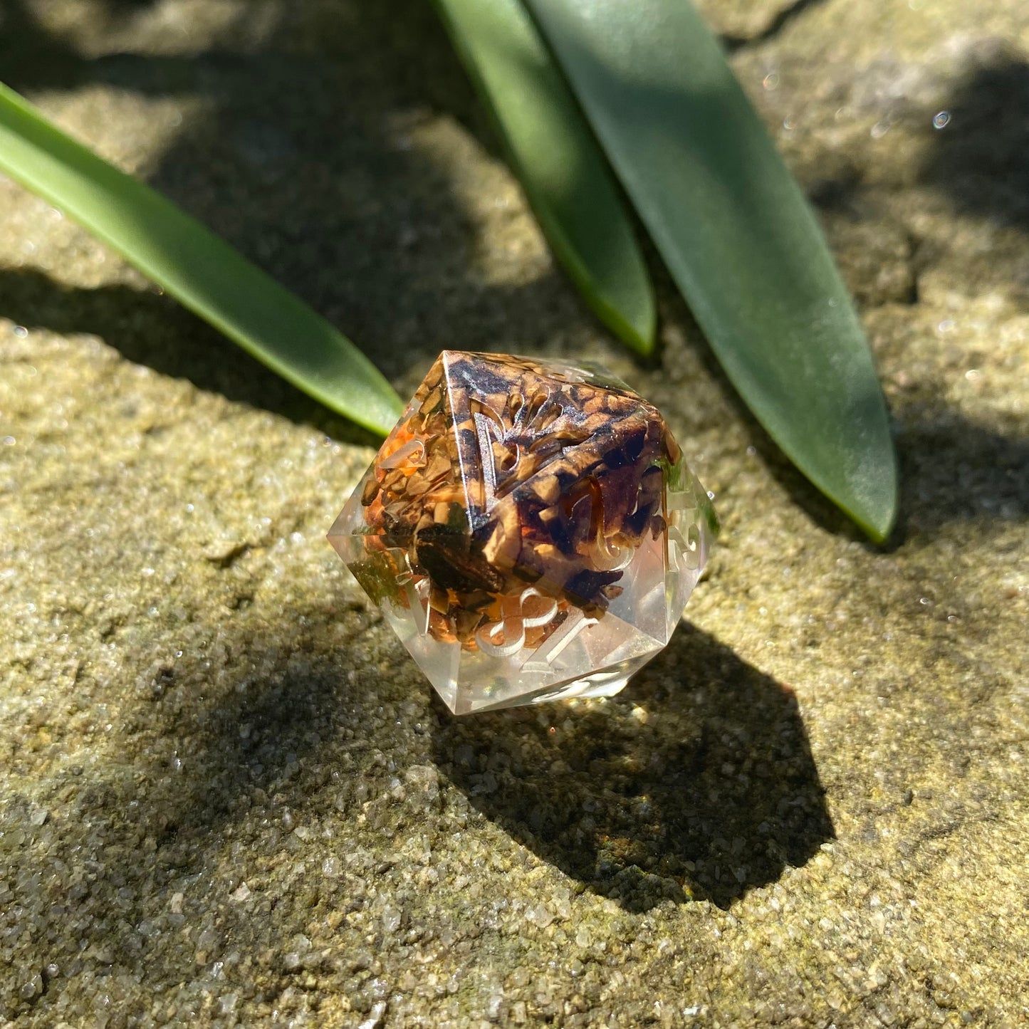 Cursed Pumpkin D20 - Orange