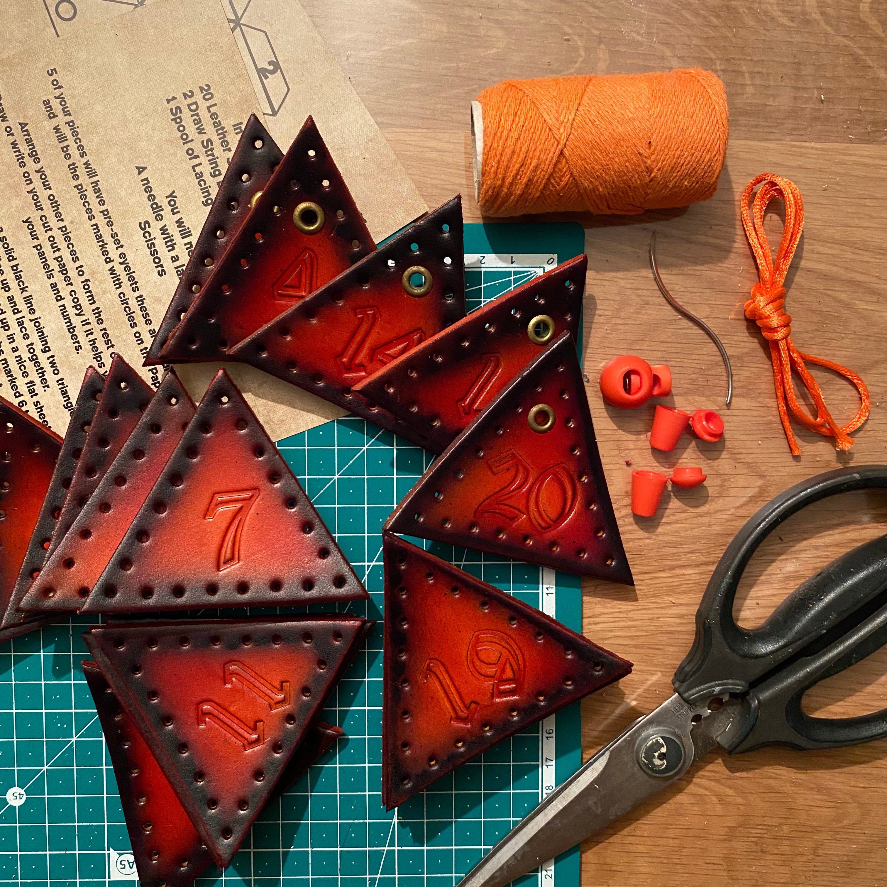 DIY D20 Bag Kit - Nat 20 Panels – The Thornless Rose