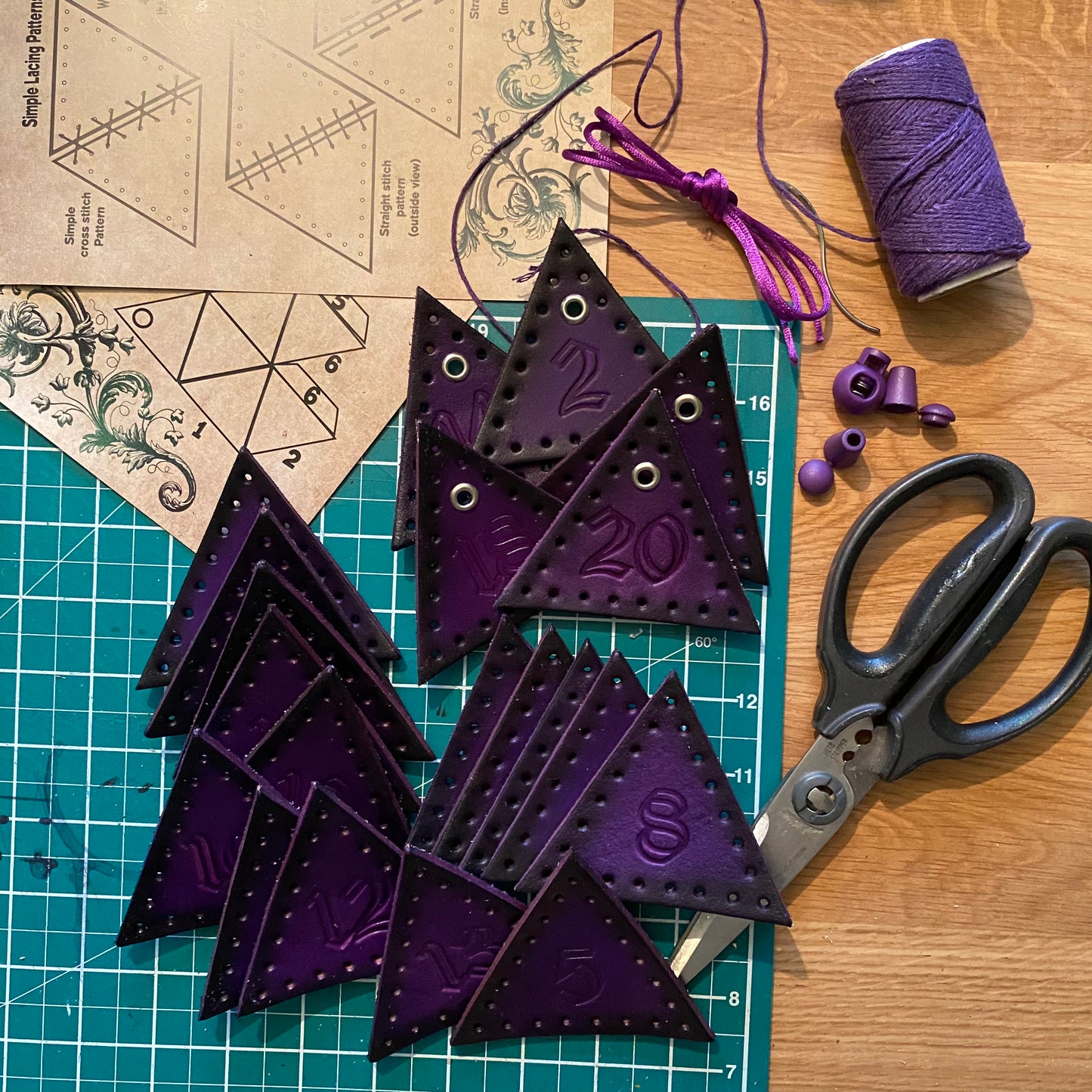 D20 Dice Bag Kit - Evil Queen : Nat 20 panels