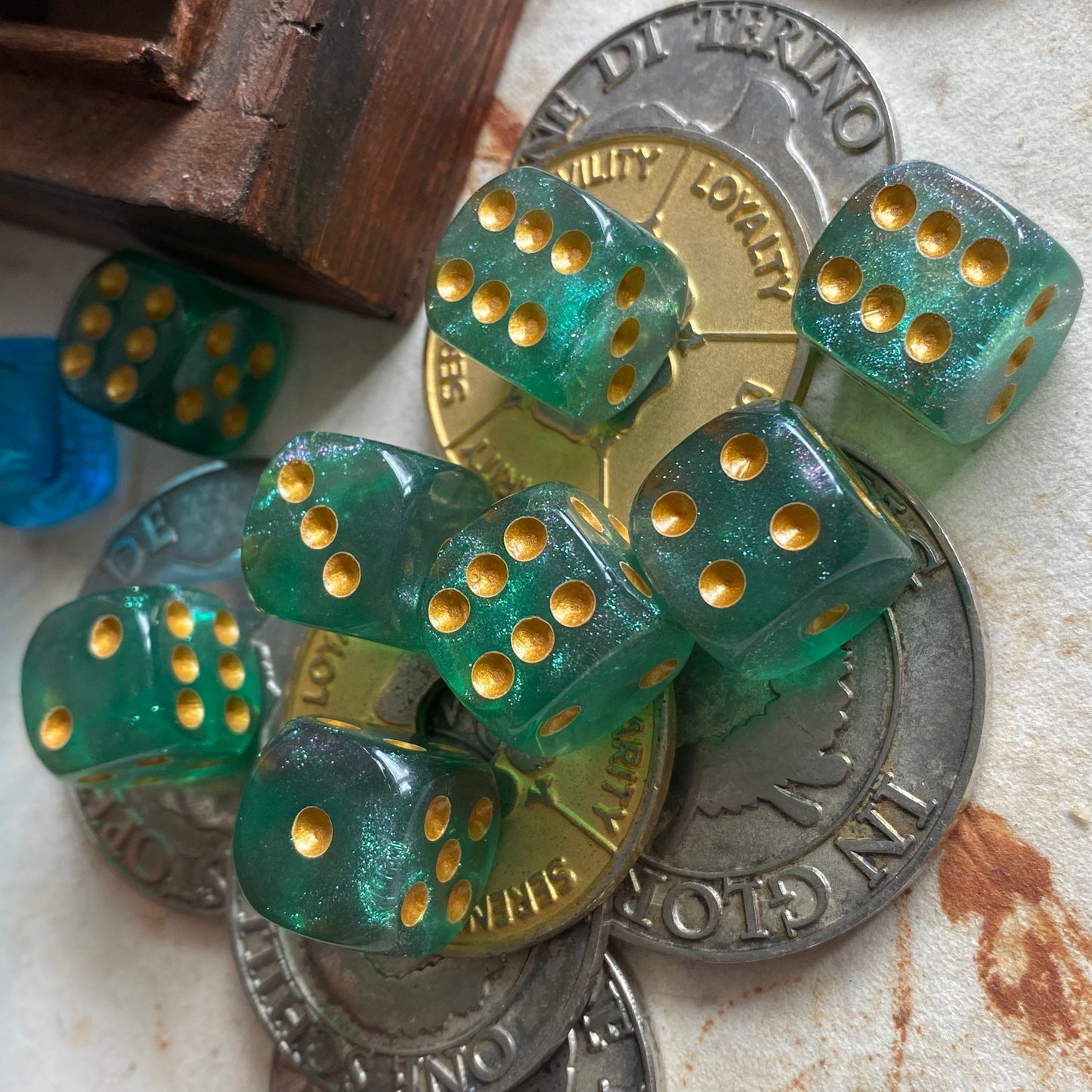 Cosmic Green D6 Pip