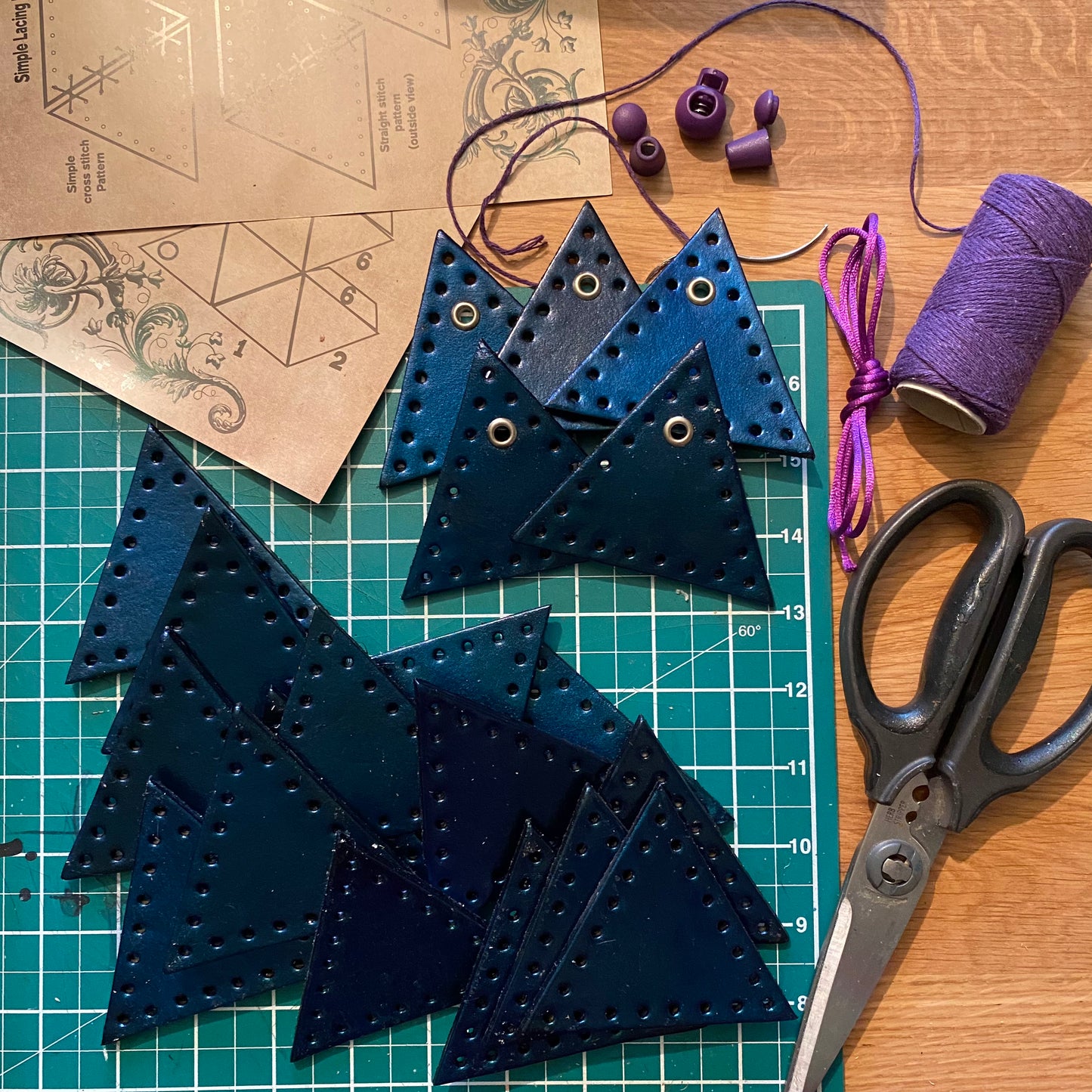 D20 Dice Bag Kit - Galactic Mermaid: Blank