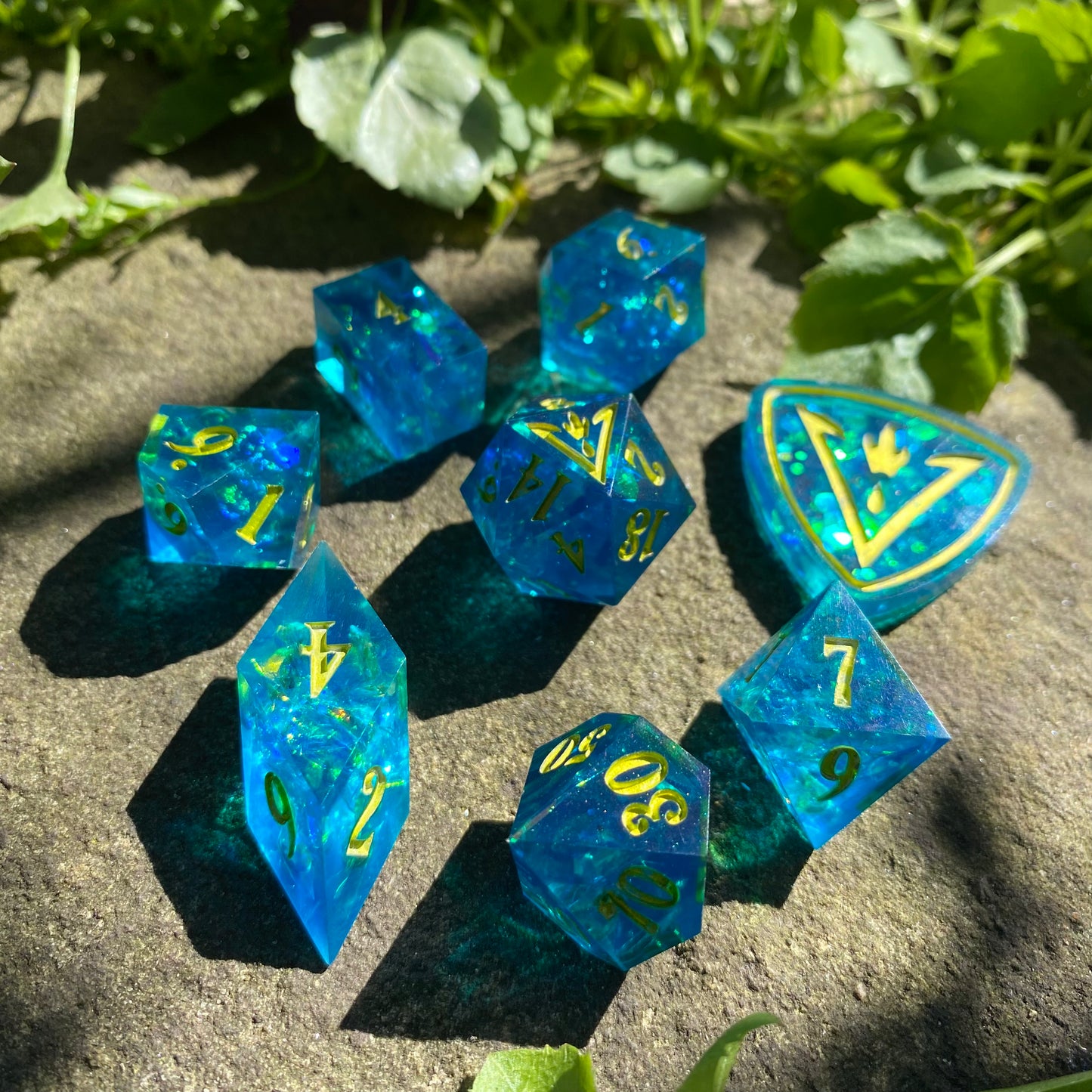 Blue Lime 8 Piece Set