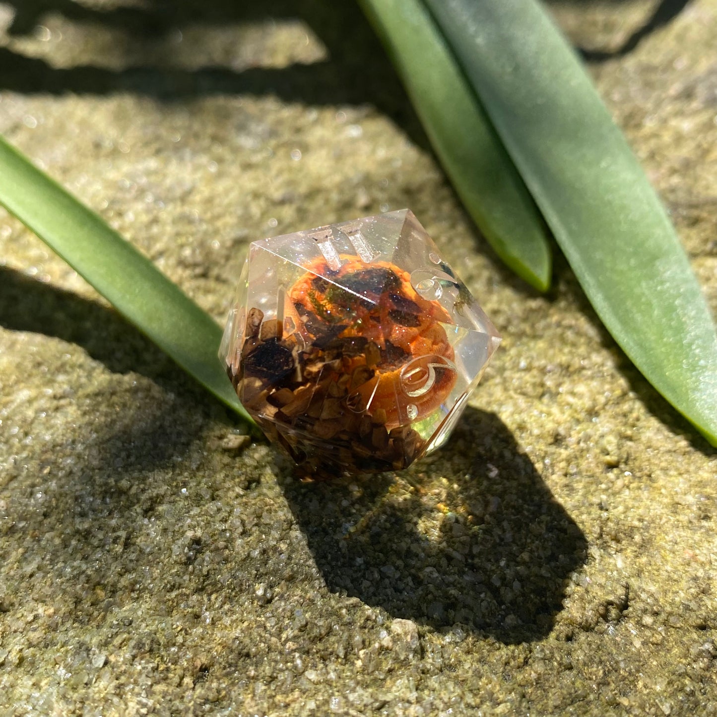 Cursed Pumpkin D20 - Orange