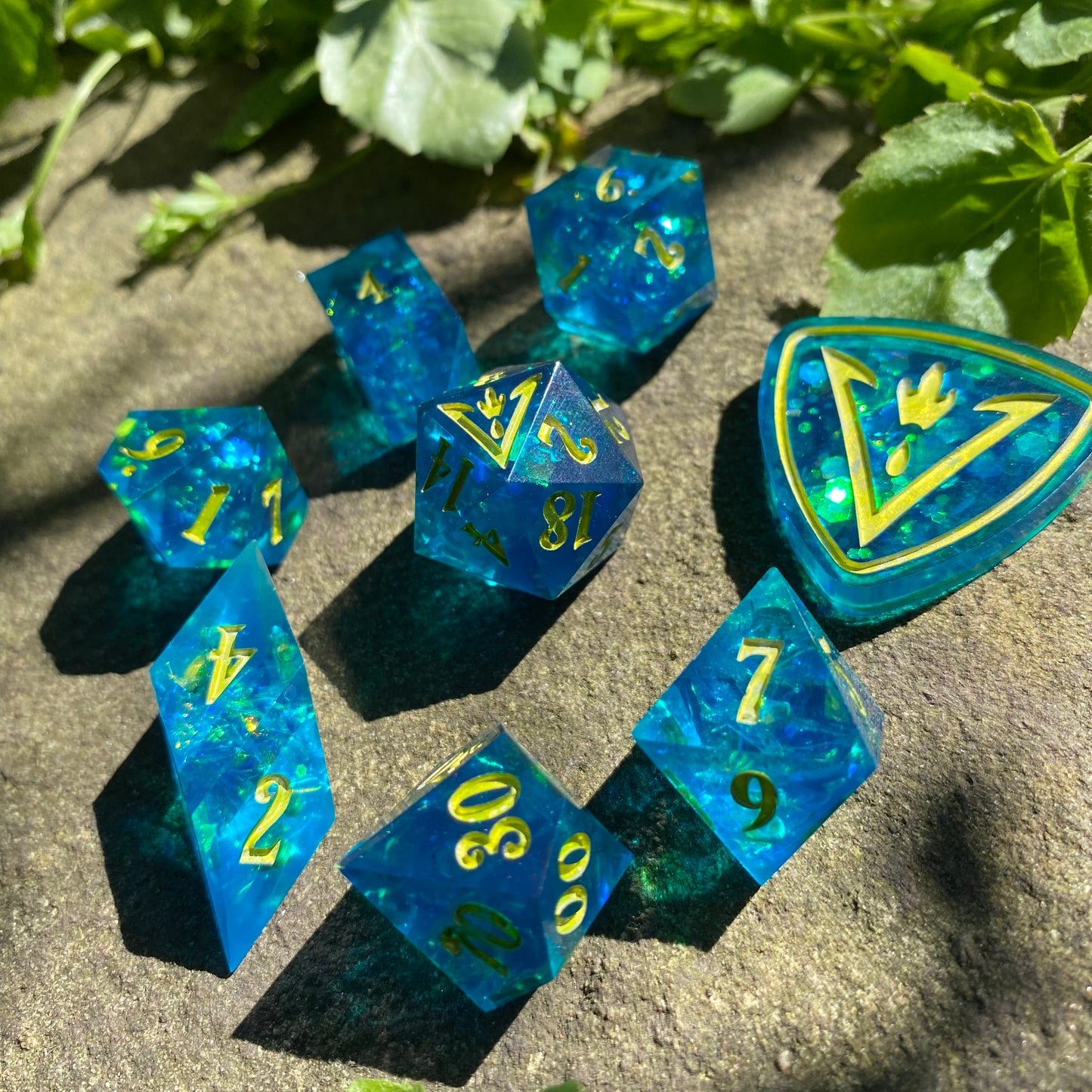 Blue Lime 8 Piece Set