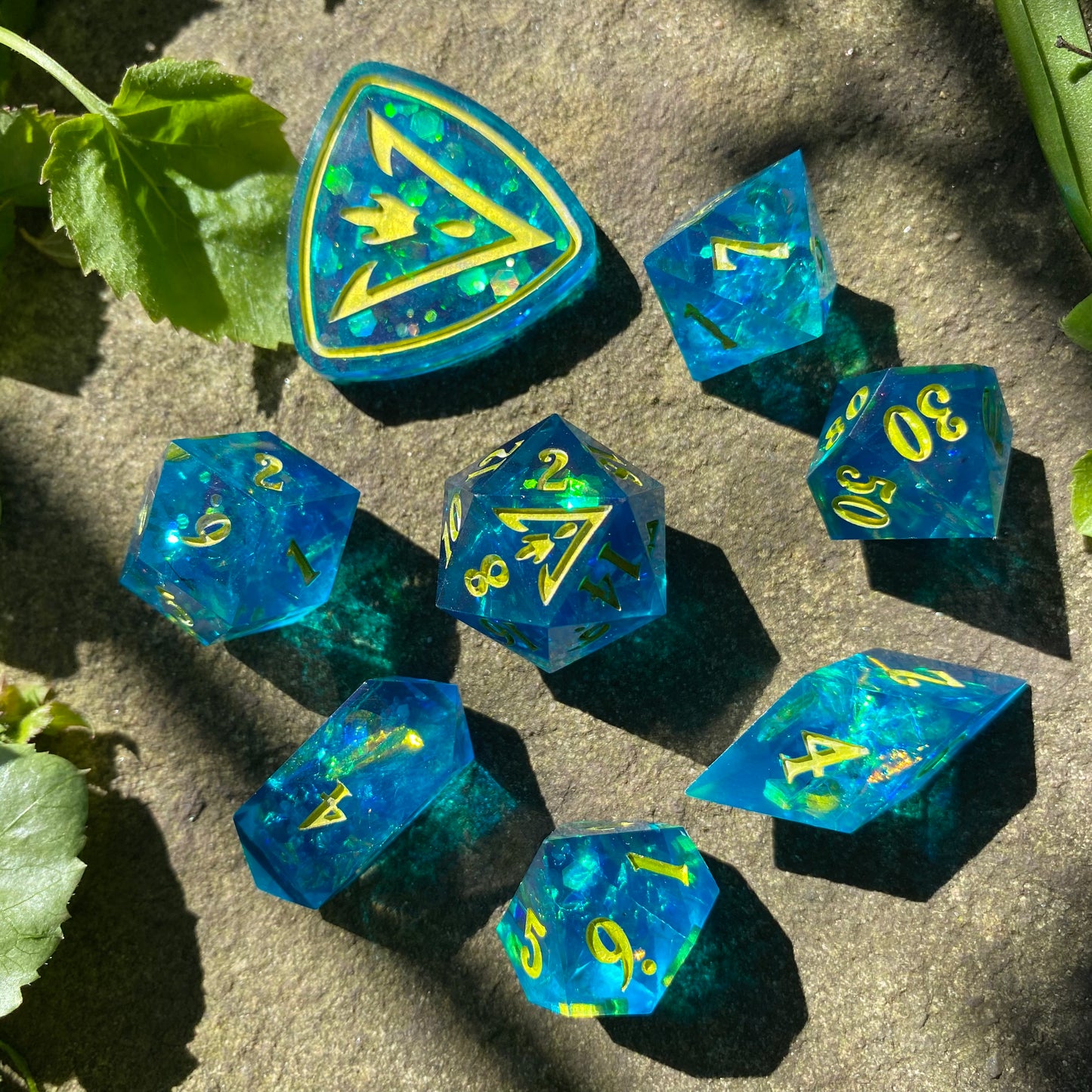 Blue Lime 8 Piece Set