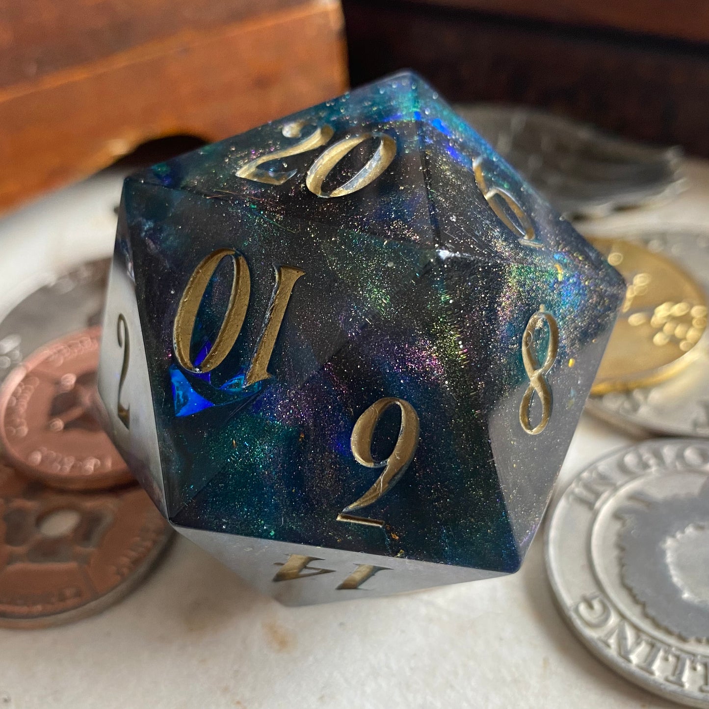 Blue Green Galactic: Goliath D20 (50mm)
