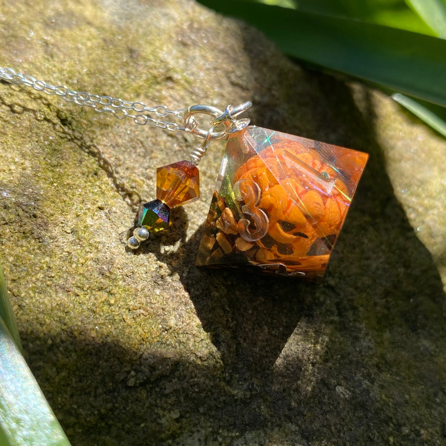 Cursed Pumpkin D8 Pendant