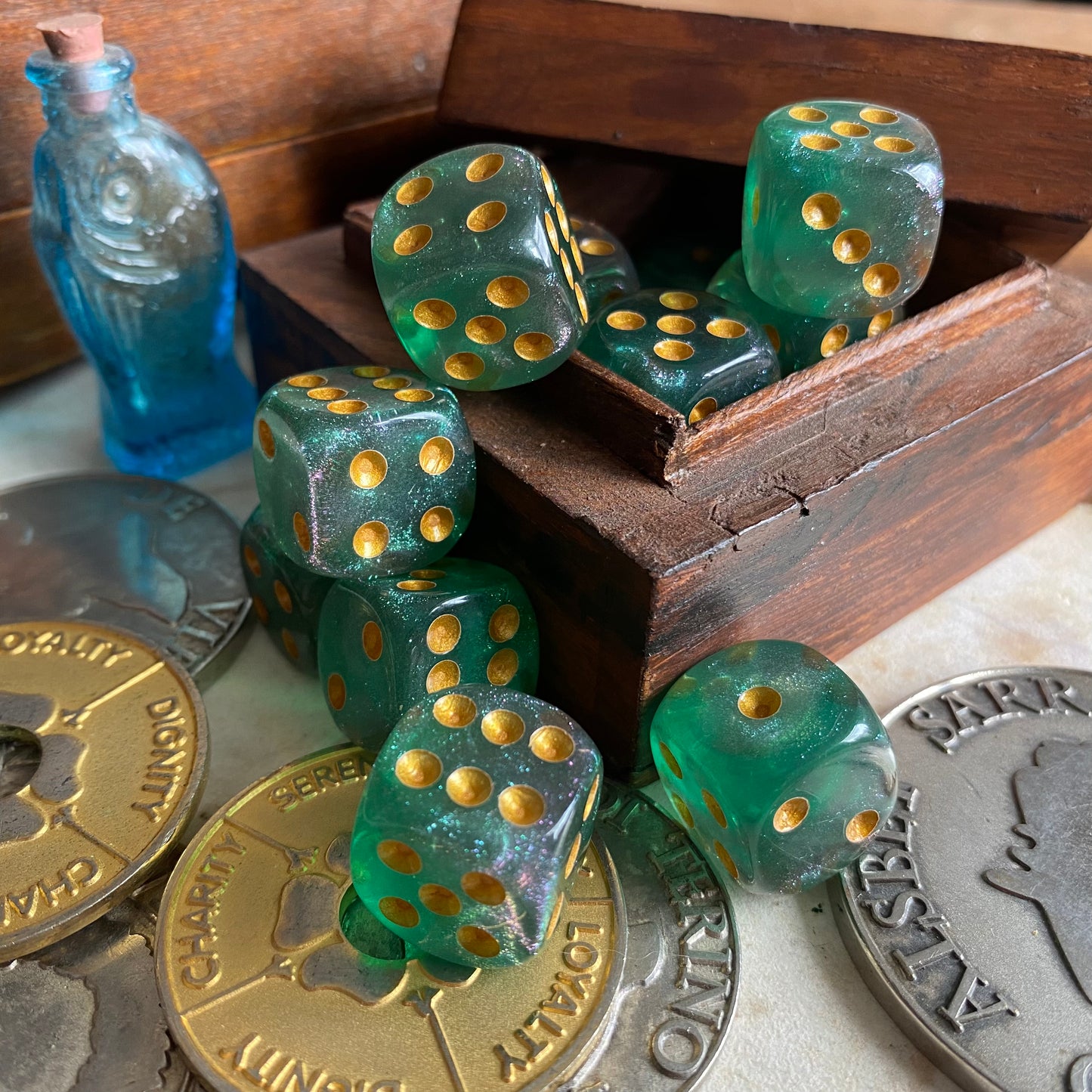 Cosmic Green D6 Pip