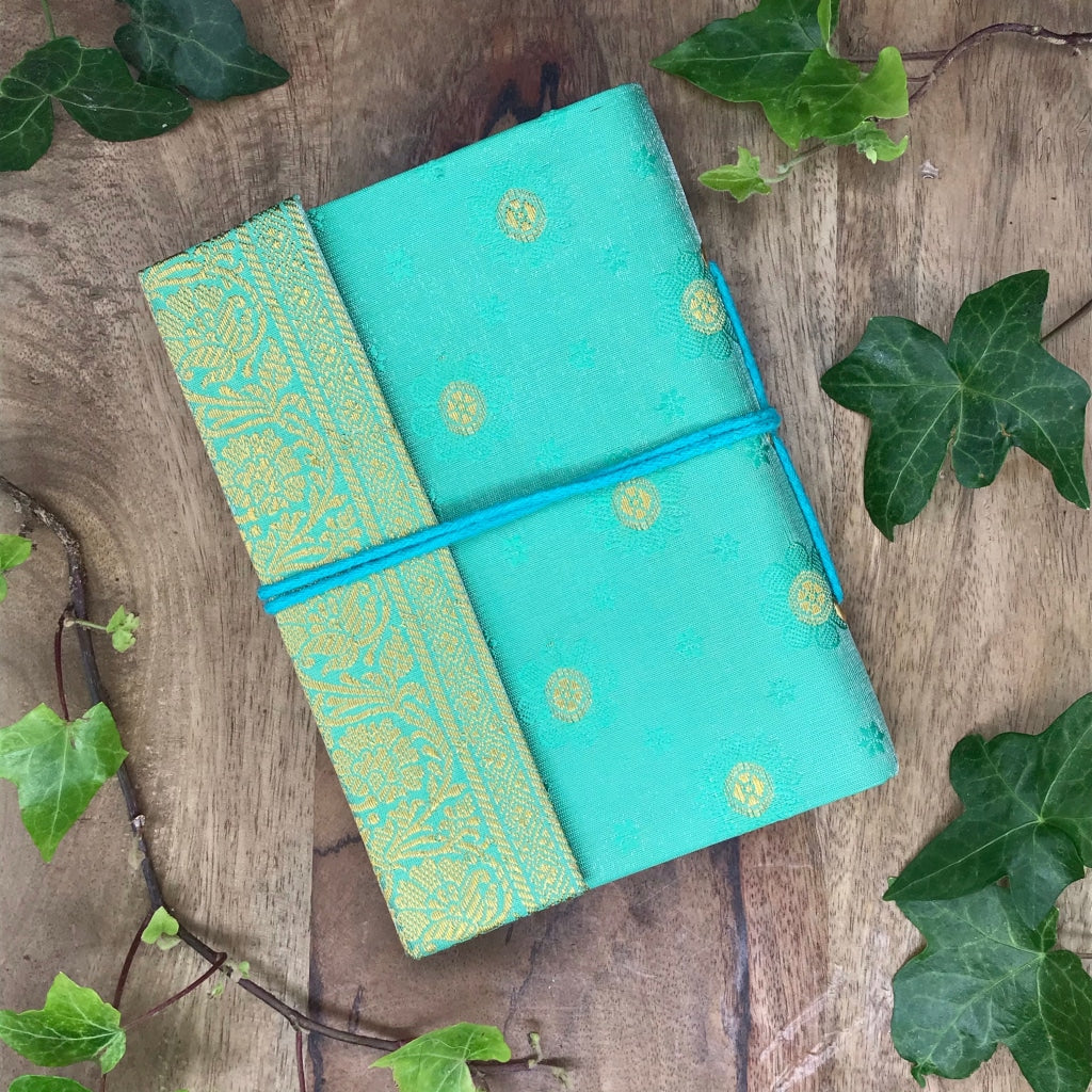 Medium Sari Notebook Green