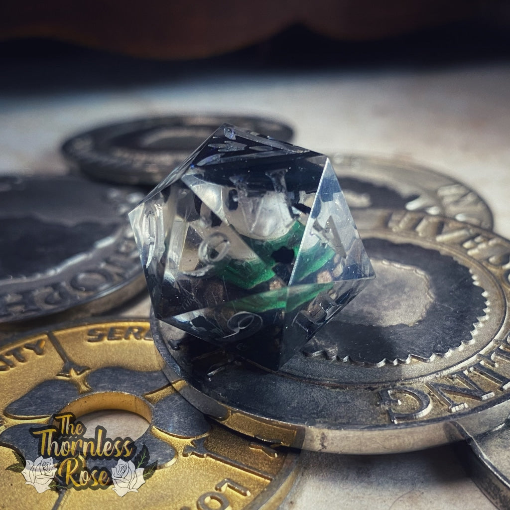 Plague Doctor D20 Handmade Dice