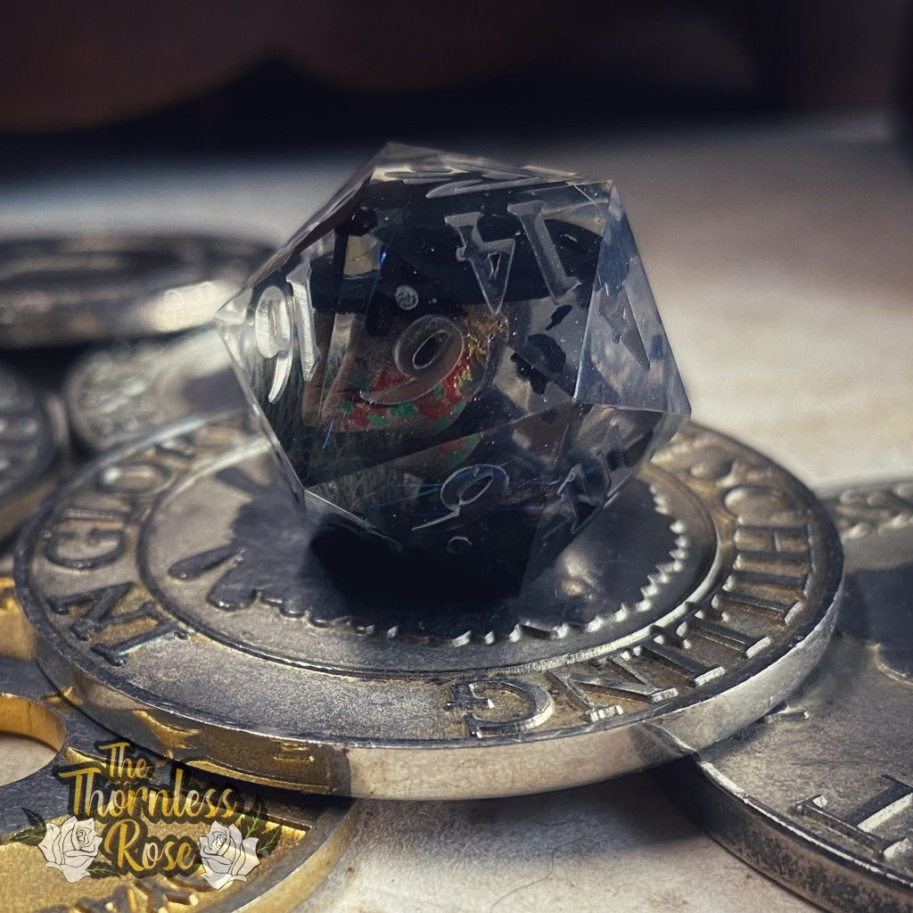 Plague Doctor D20 Handmade Dice