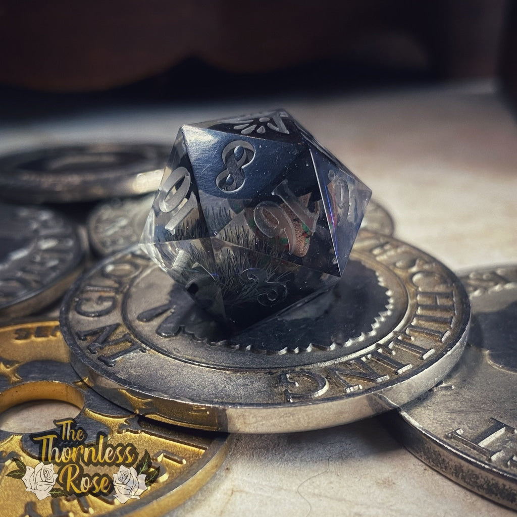 Plague Doctor D20 Handmade Dice