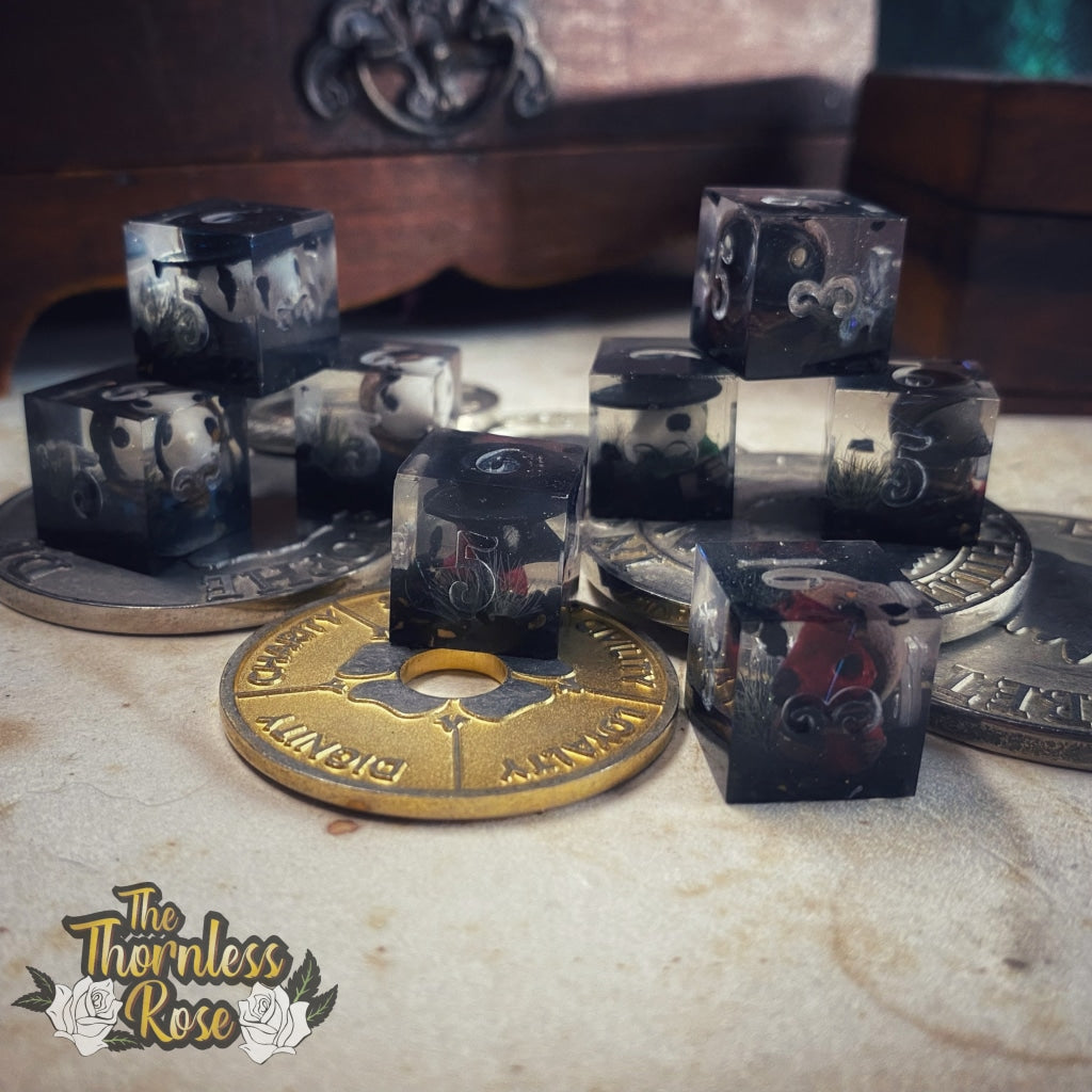 Plague Doctor D6 Handmade Dice