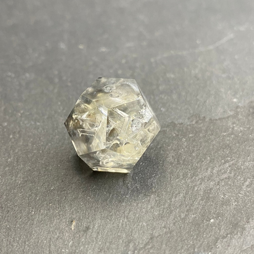 Silver Dragon D12 Handmade Dice