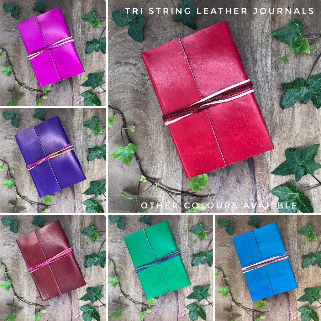Tri String Leather Journal