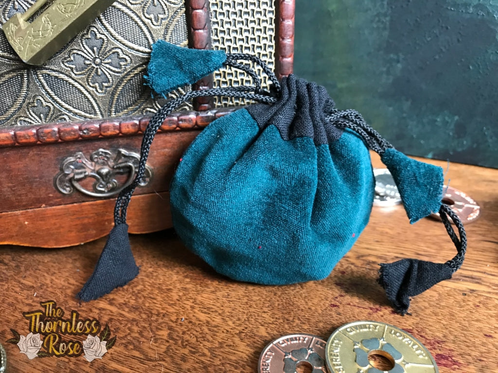 Velvet Drawstring Pouches Green Pouch